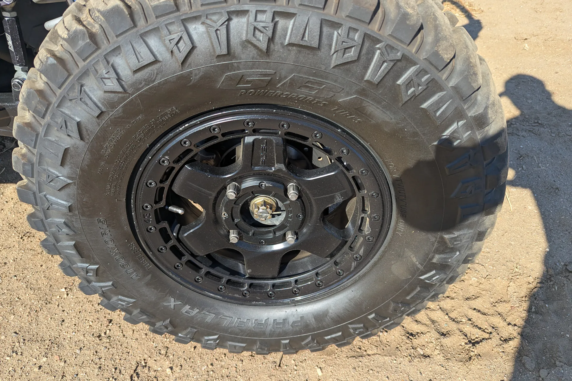 2023 Can-Am Maverick X3 X RS Turbo RR Race Car left rear tire