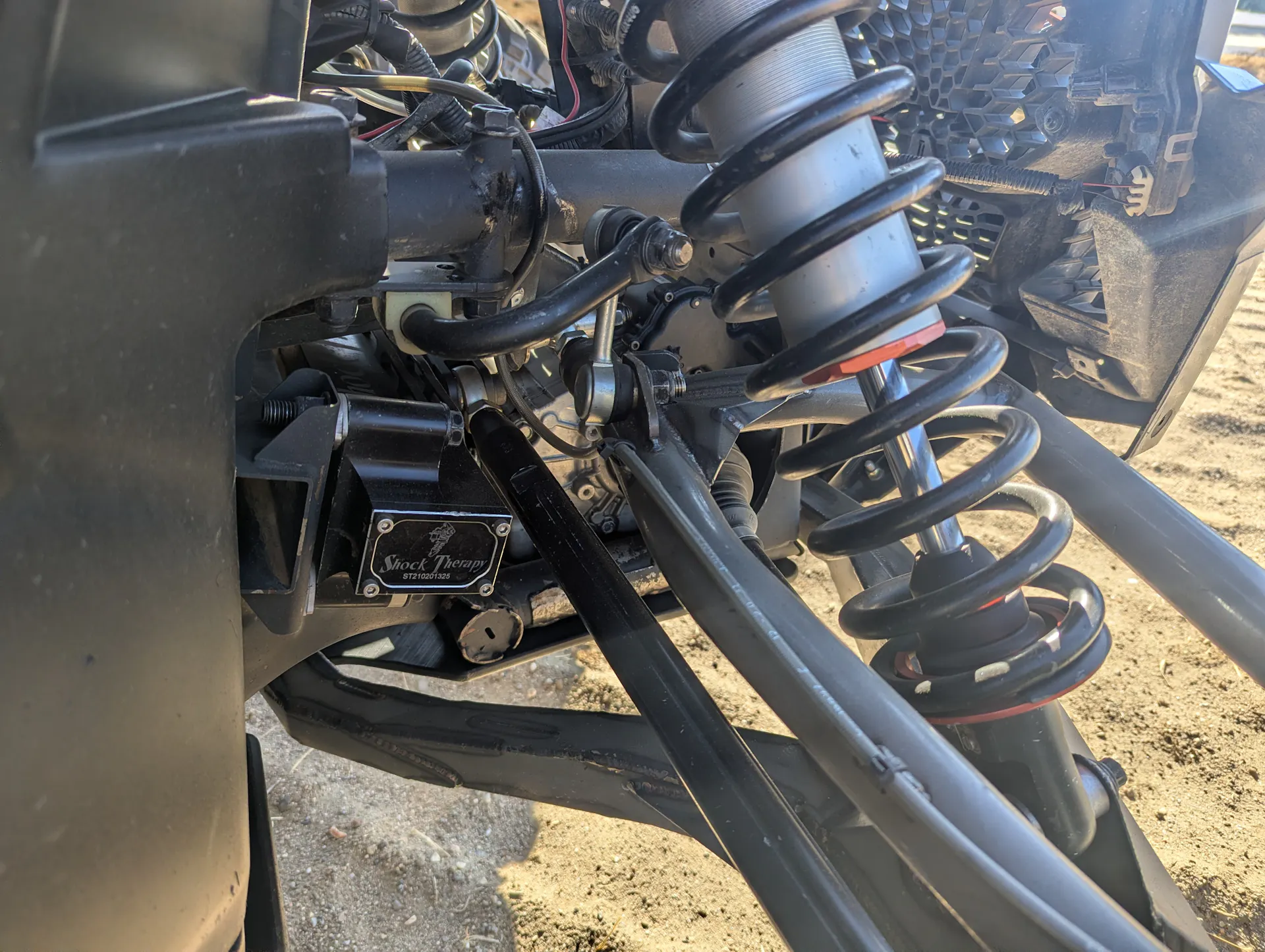 2023 Can-Am Maverick X3 X RS Turbo RR Race Car passenger front suspension 