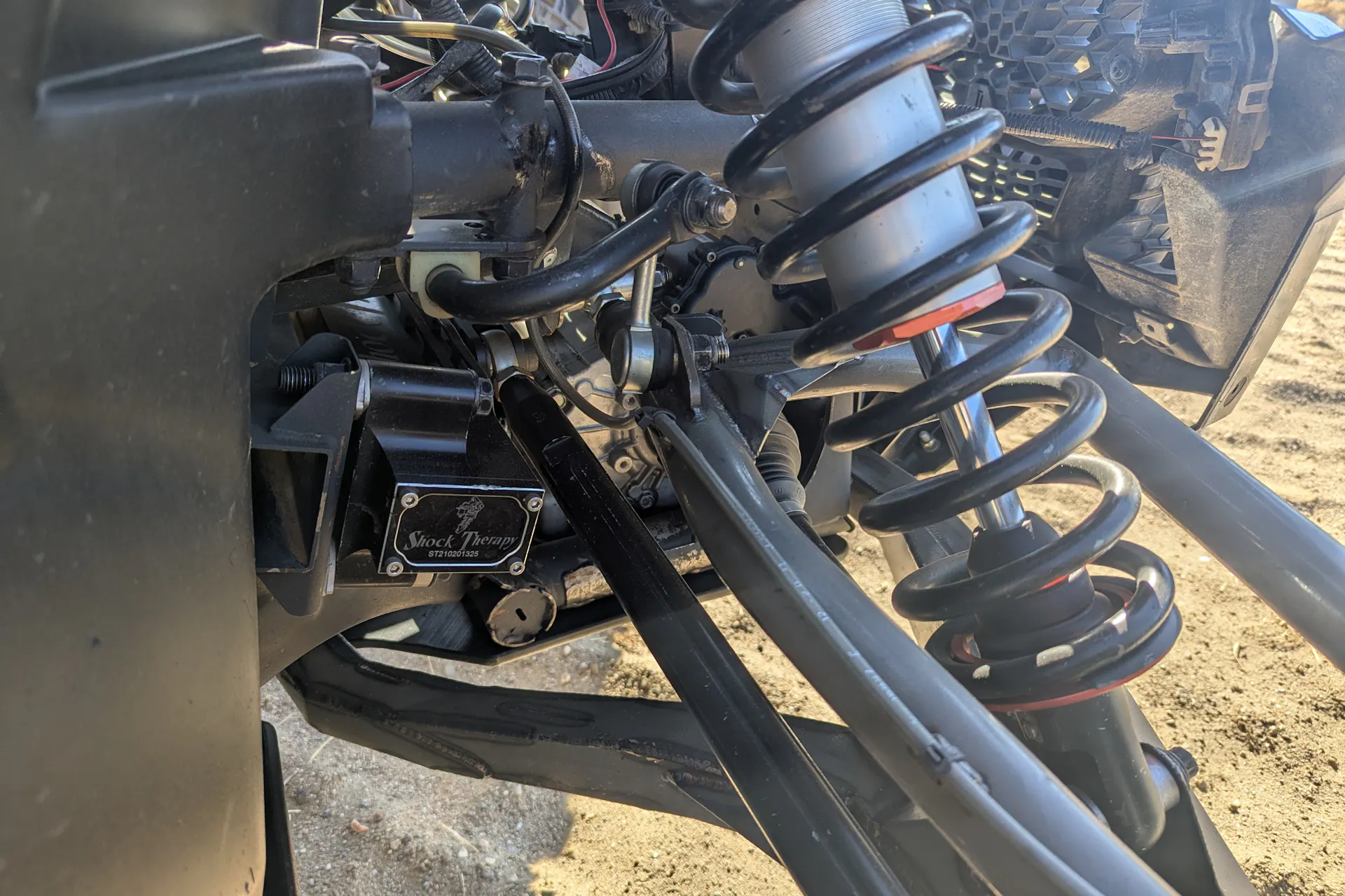 2023 Can-Am Maverick X3 X RS Turbo RR Race Car passenger front suspension