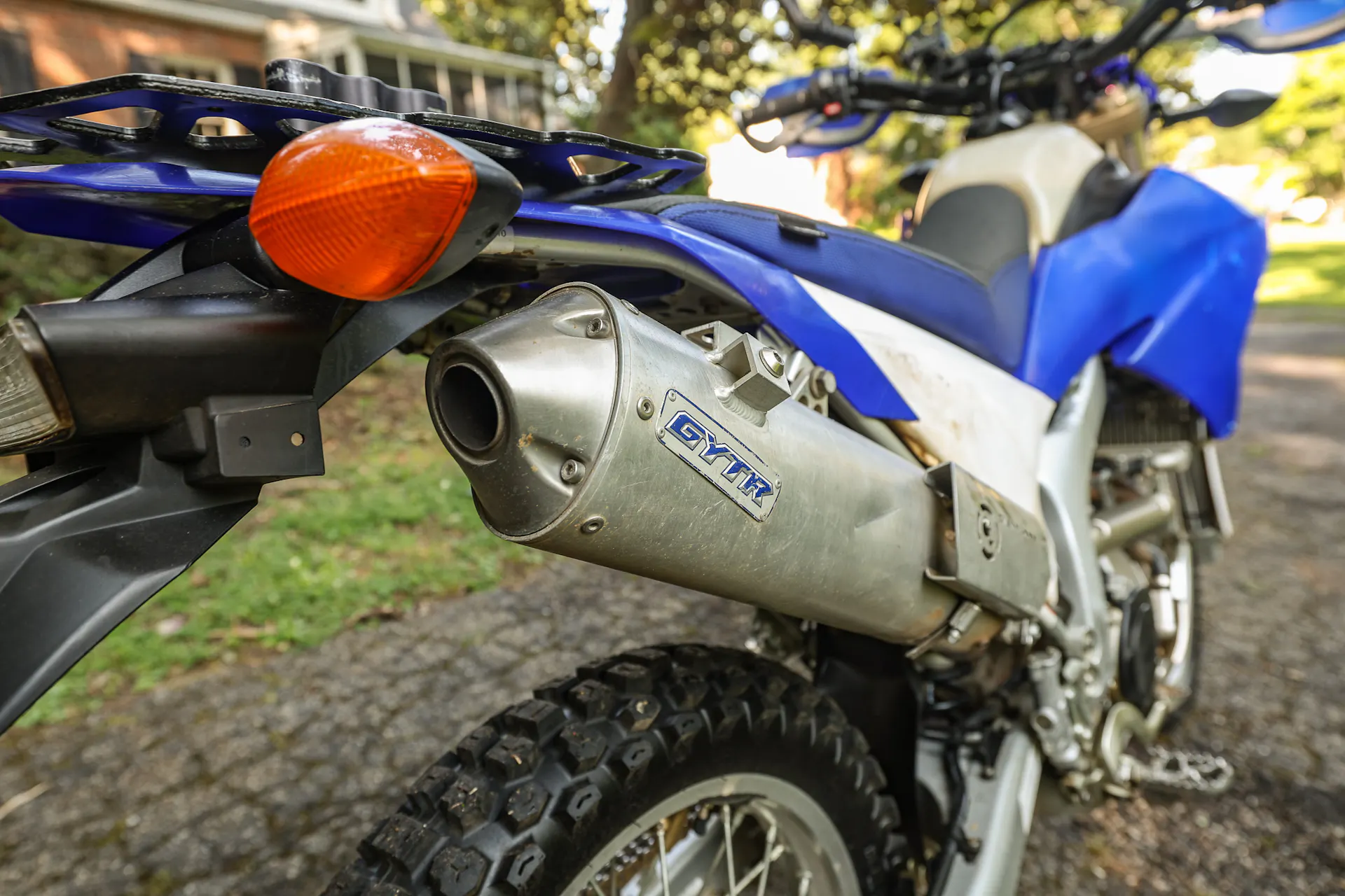 2008 Yamaha WR250R pipe