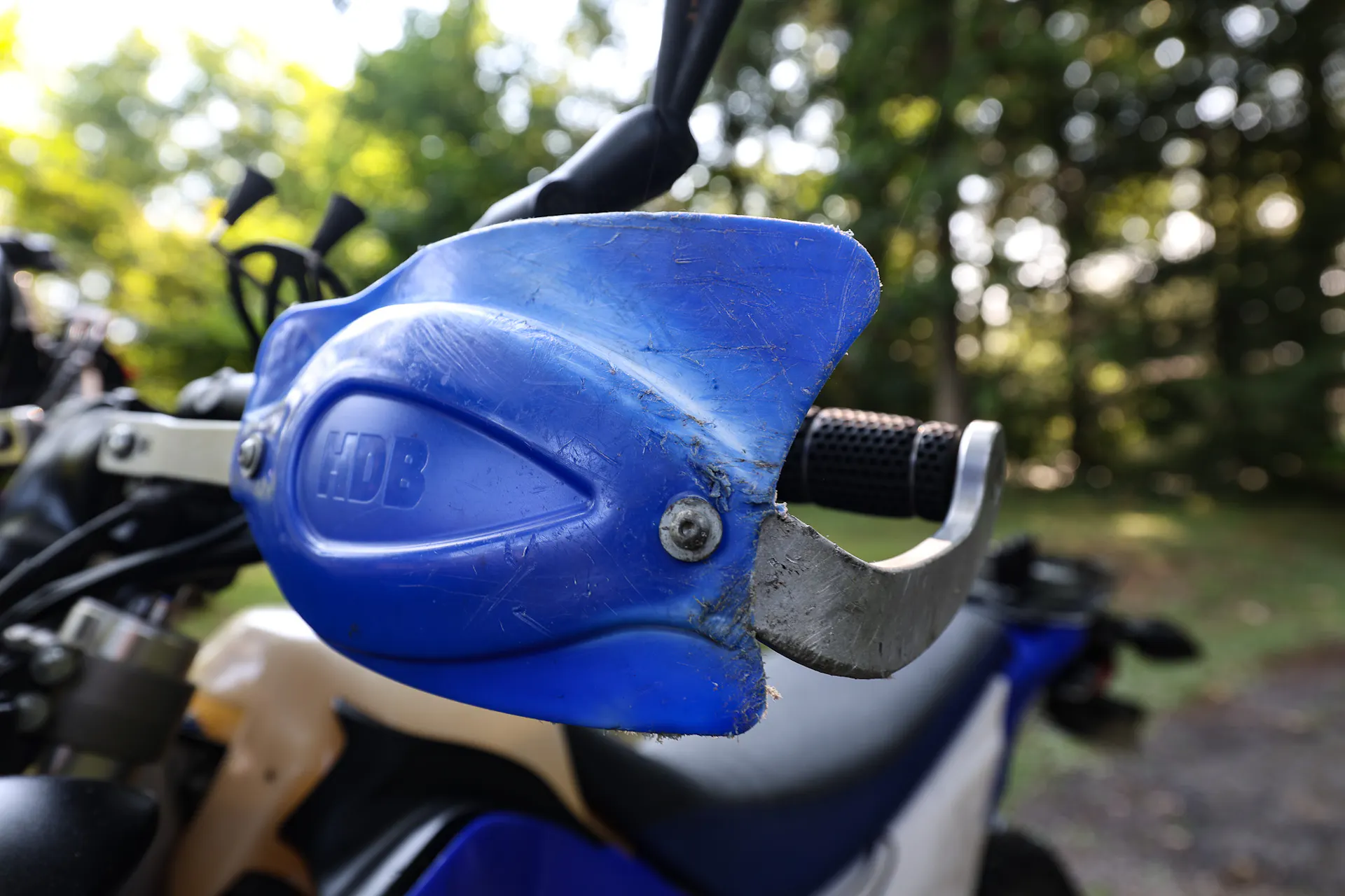 2008 Yamaha WR250R left hand guard