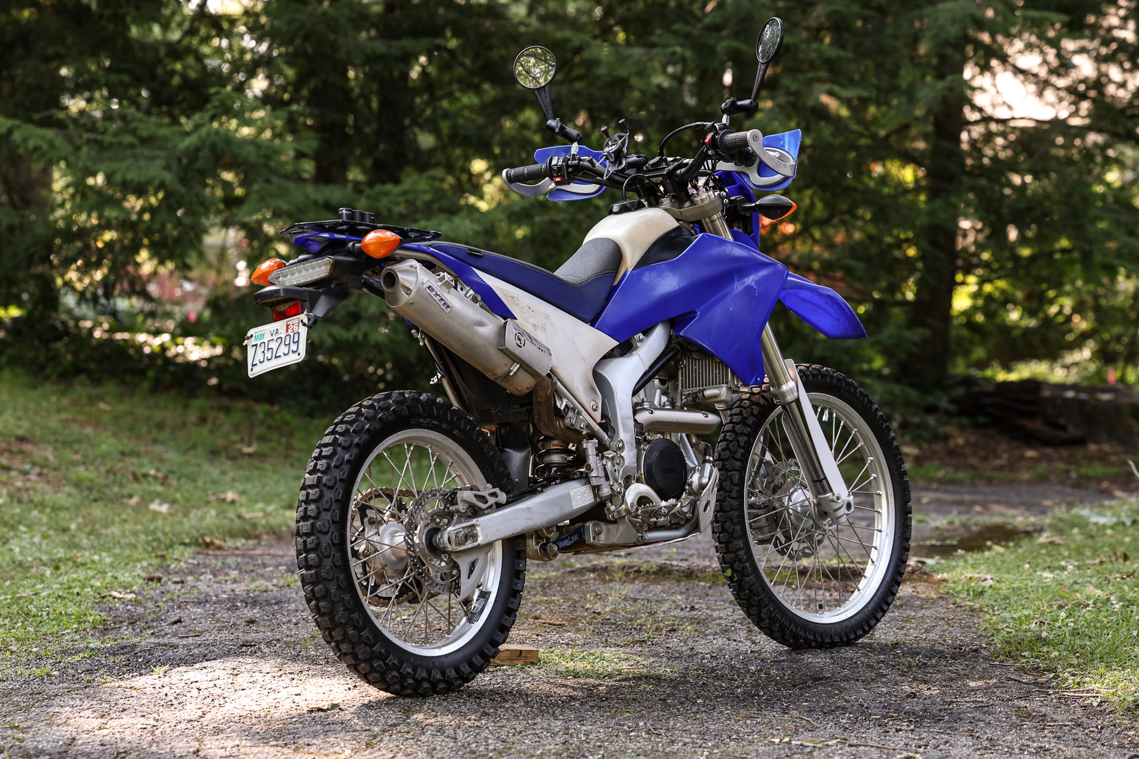 2008 Yamaha WR250R right rear 3/4
