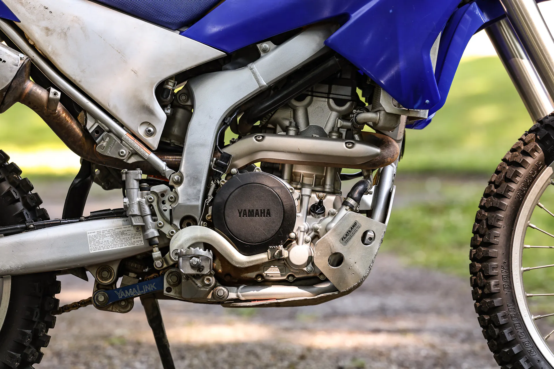 2008 Yamaha WR250R right side engine