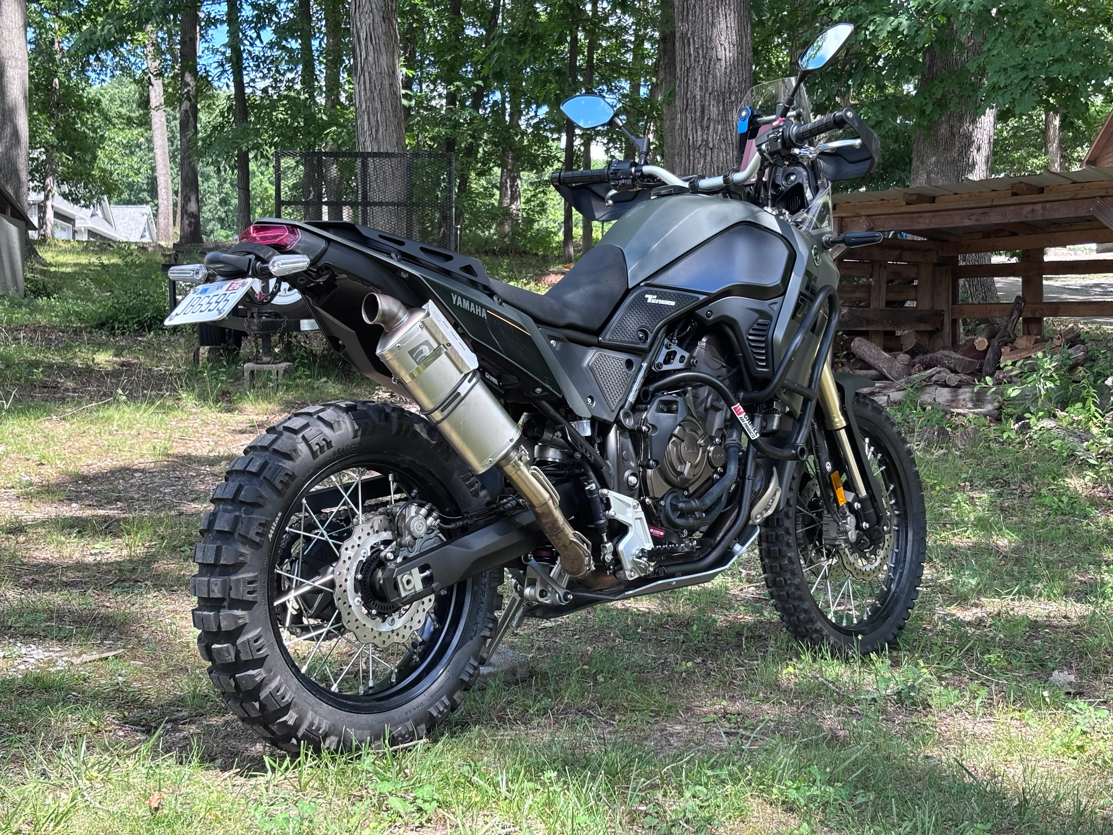 2024 Yamaha Tenere 700 right rear 3/4