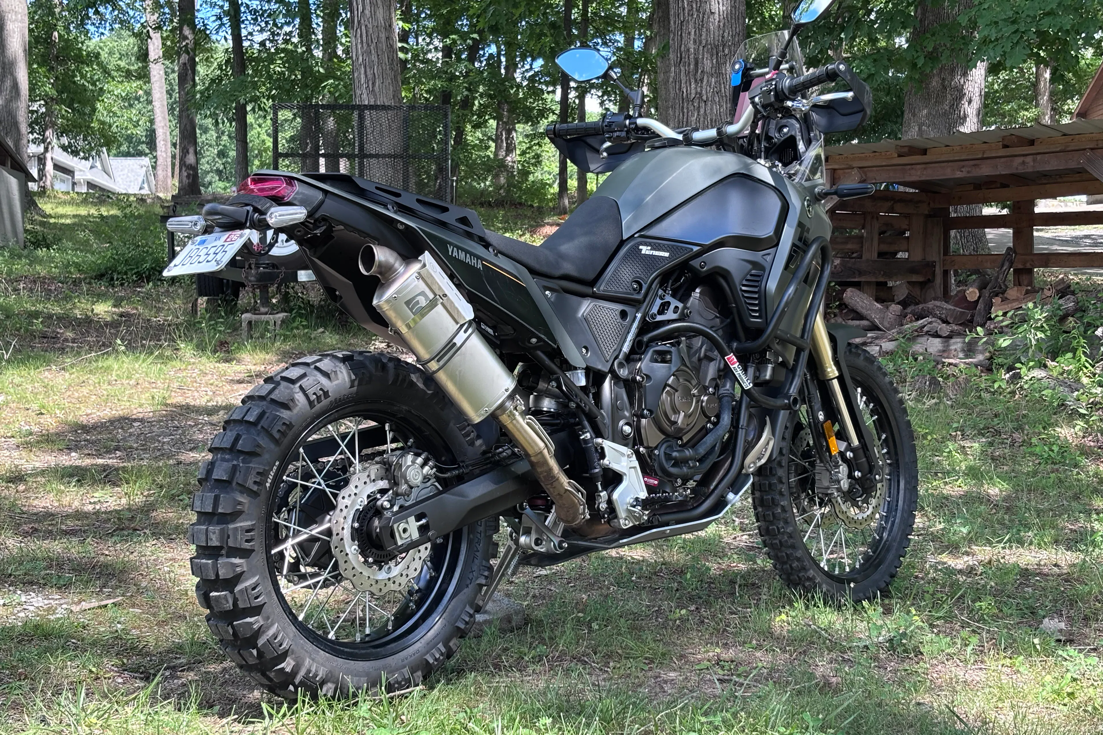 2024 Yamaha Tenere 700 right rear 3/4
