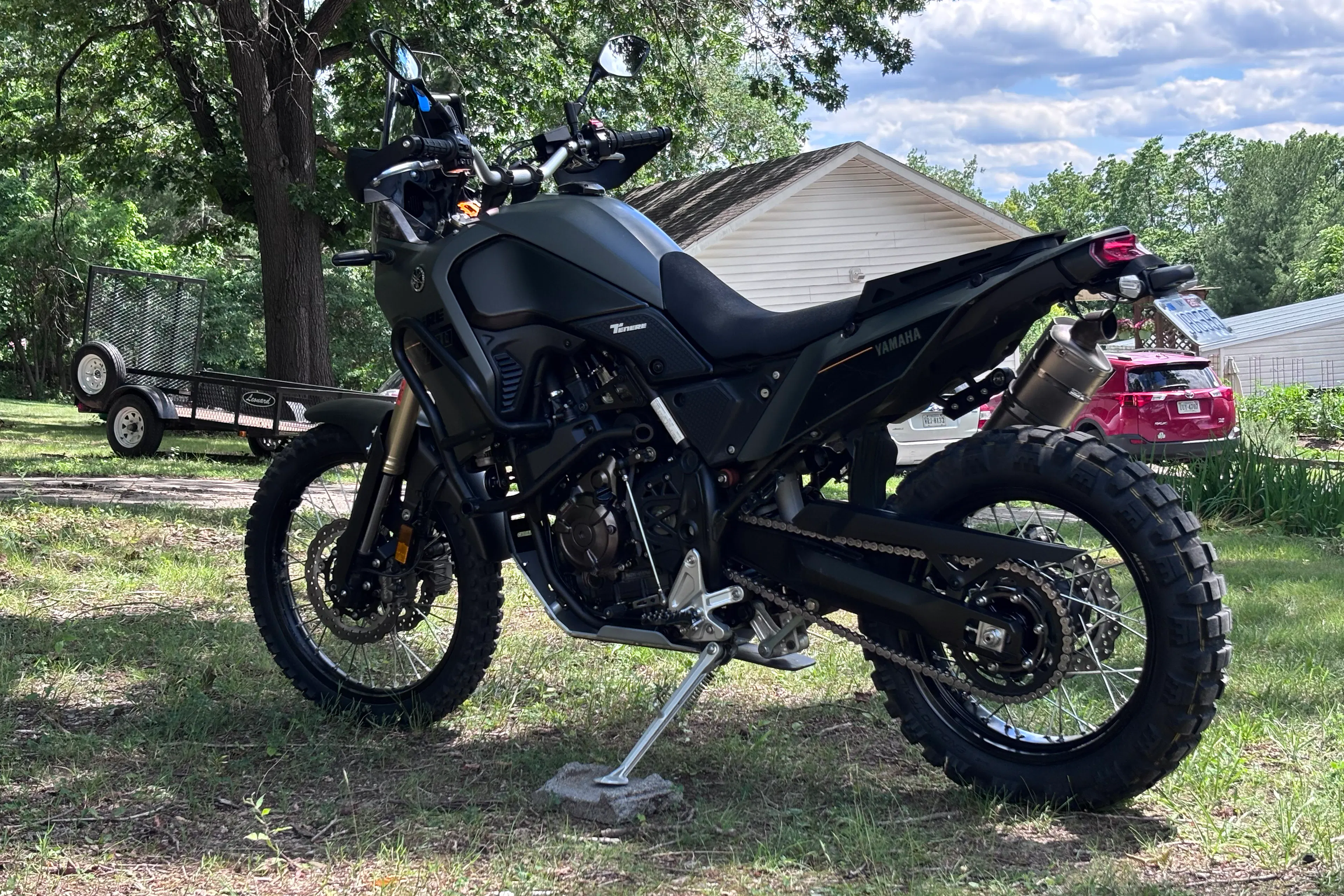 2024 Yamaha Tenere 700 left rear 3/4