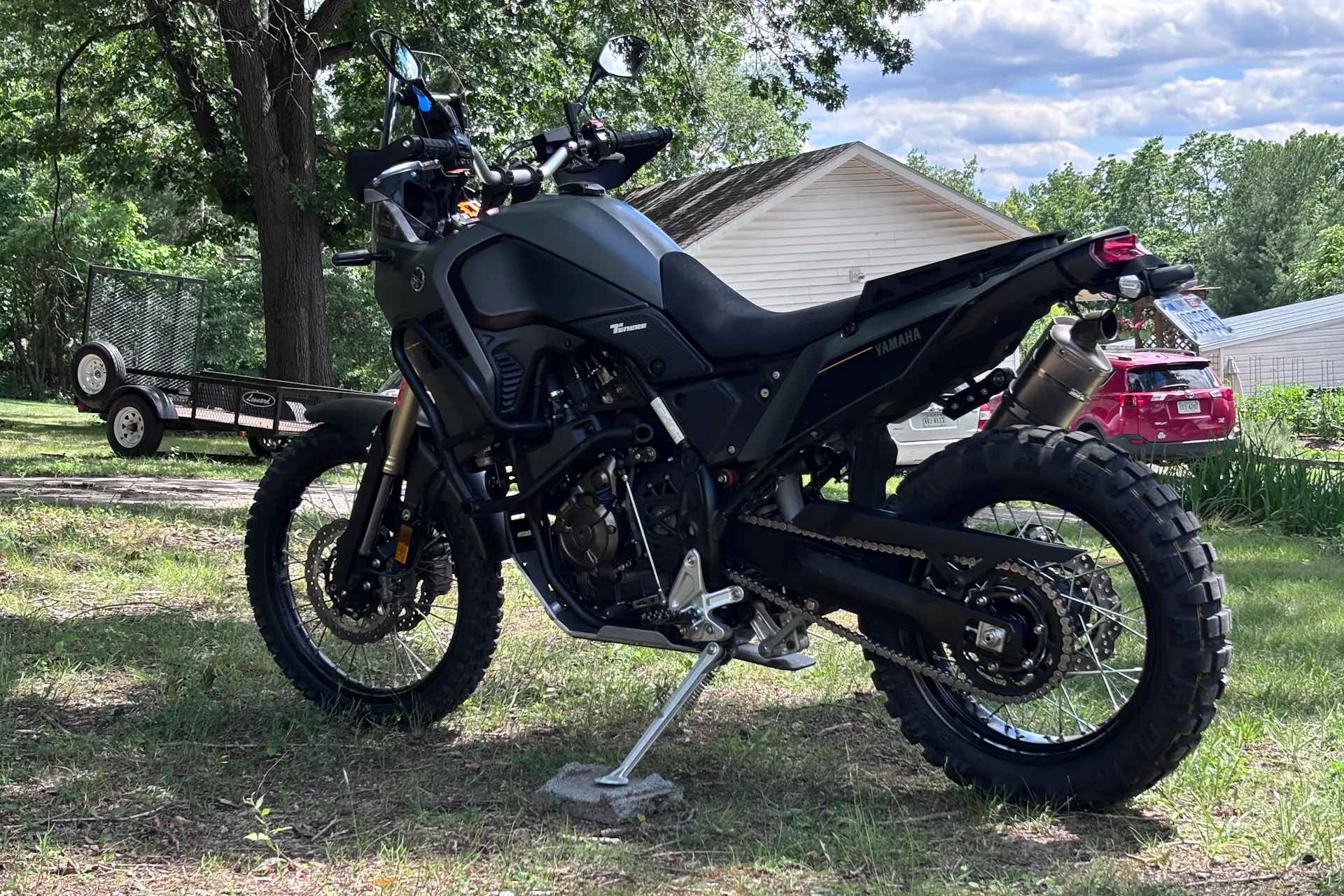 2024 Yamaha Tenere 700 left rear 3/4