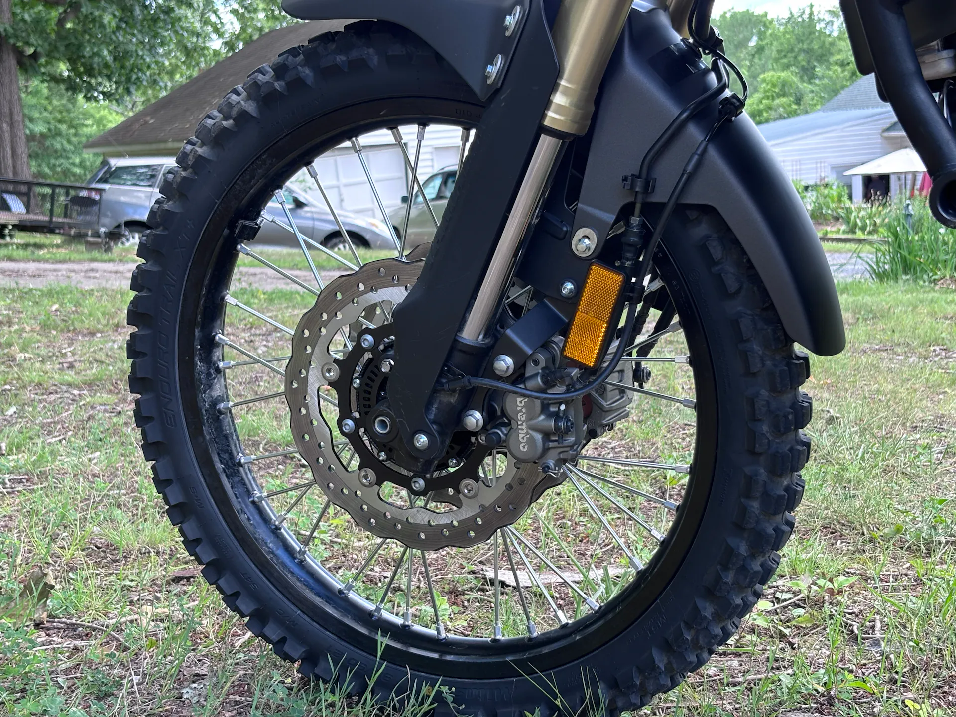 2024 Yamaha Tenere 700 front tire rear 3/4