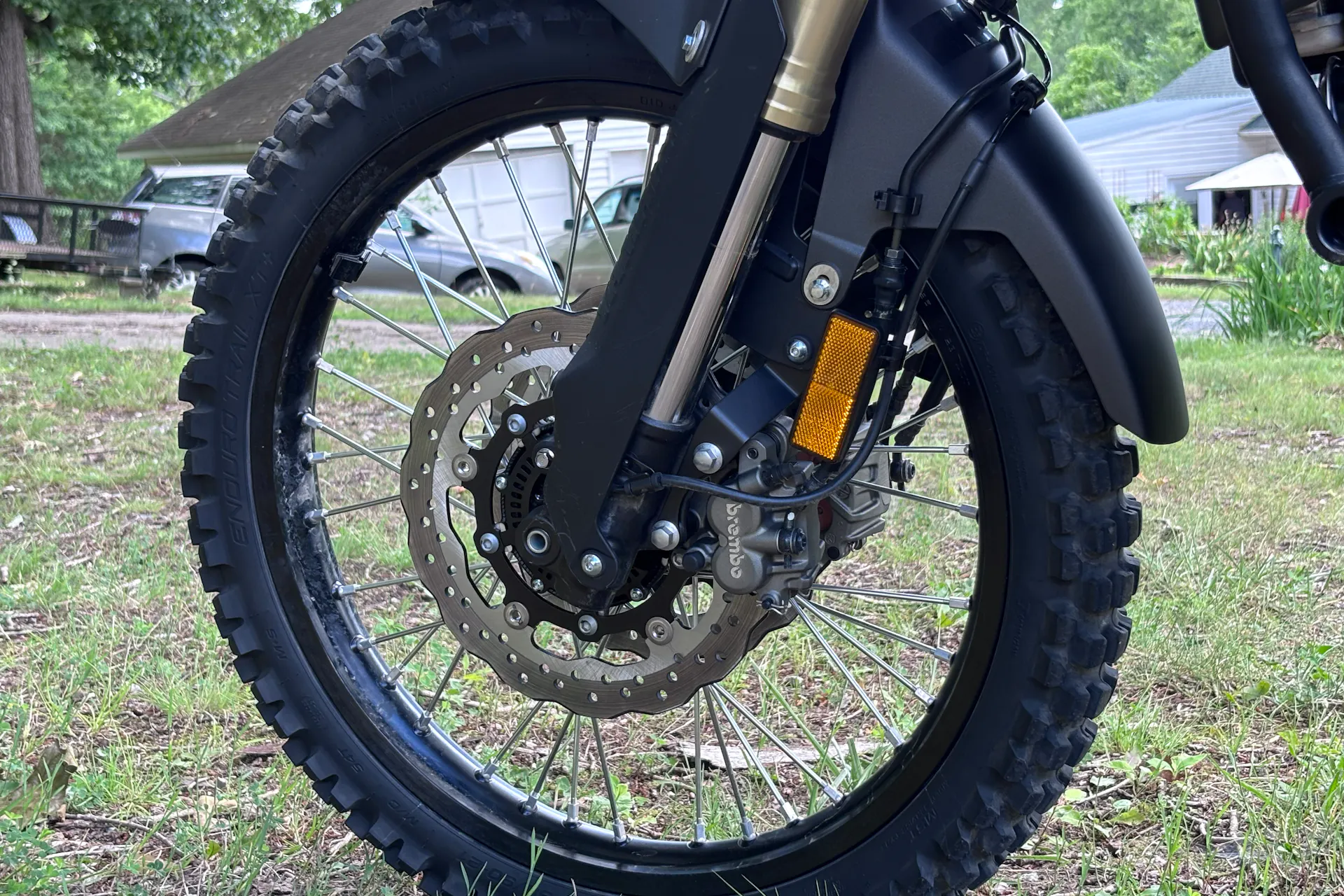 2024 Yamaha Tenere 700 front tire rear 3/4