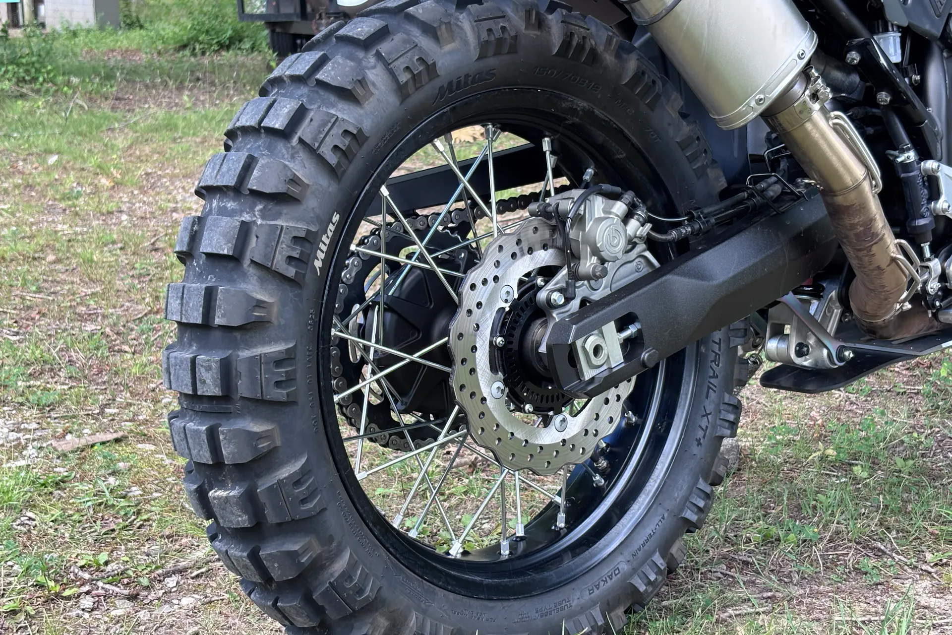 2024 Yamaha Tenere 700 rear tire right 3/4