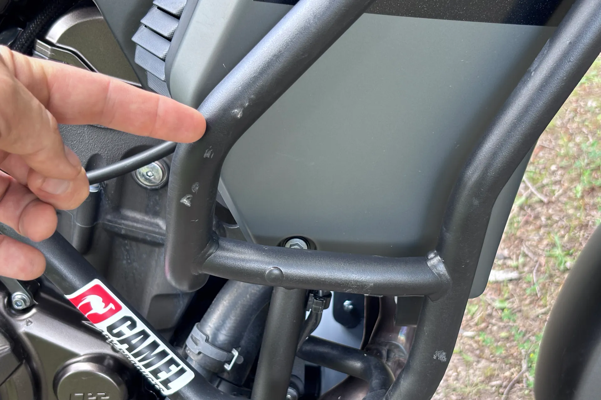 2024 Yamaha Tenere 700 right crash bar close