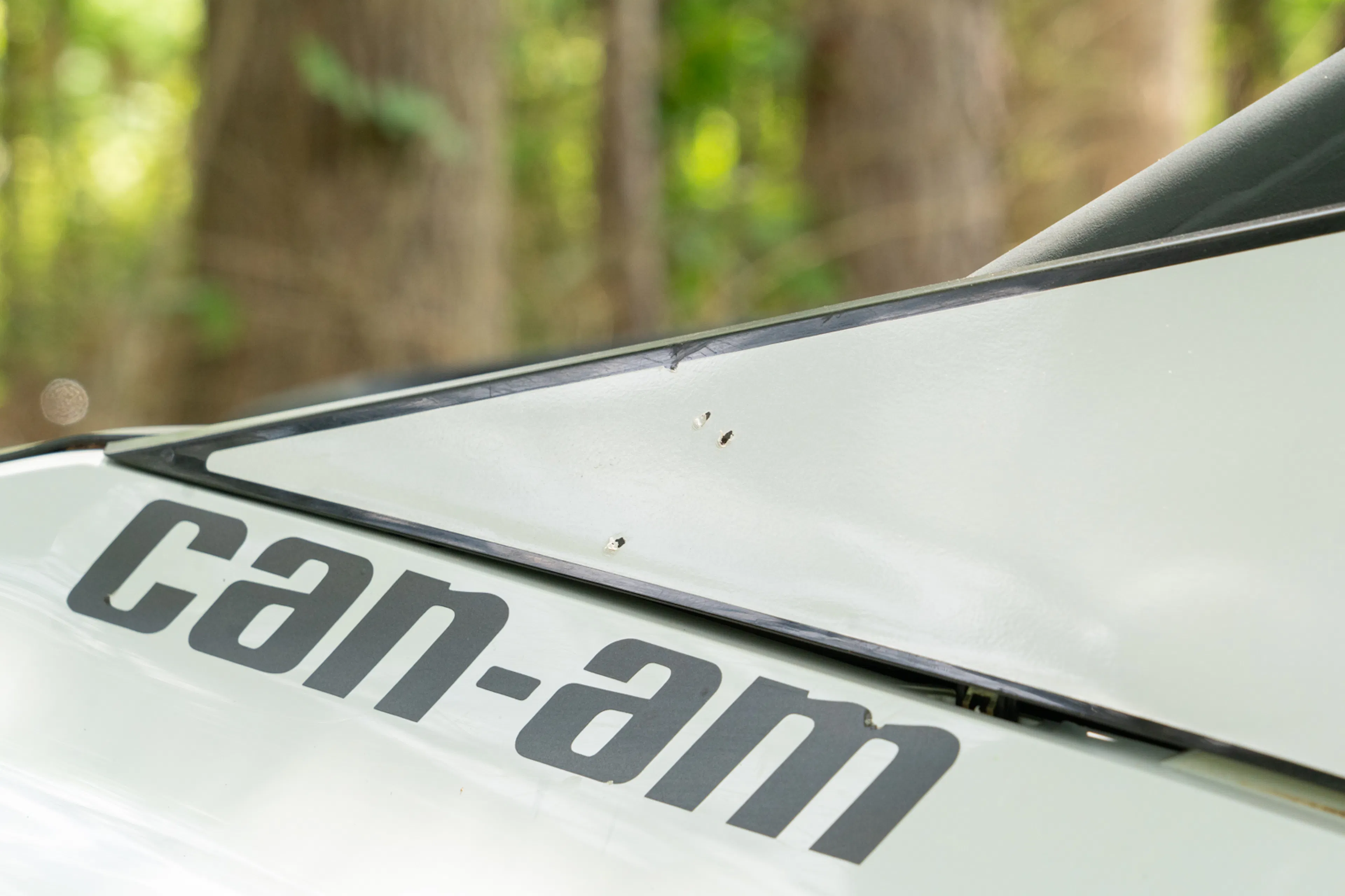 2024 Can-Am Maverick R rear fender logo