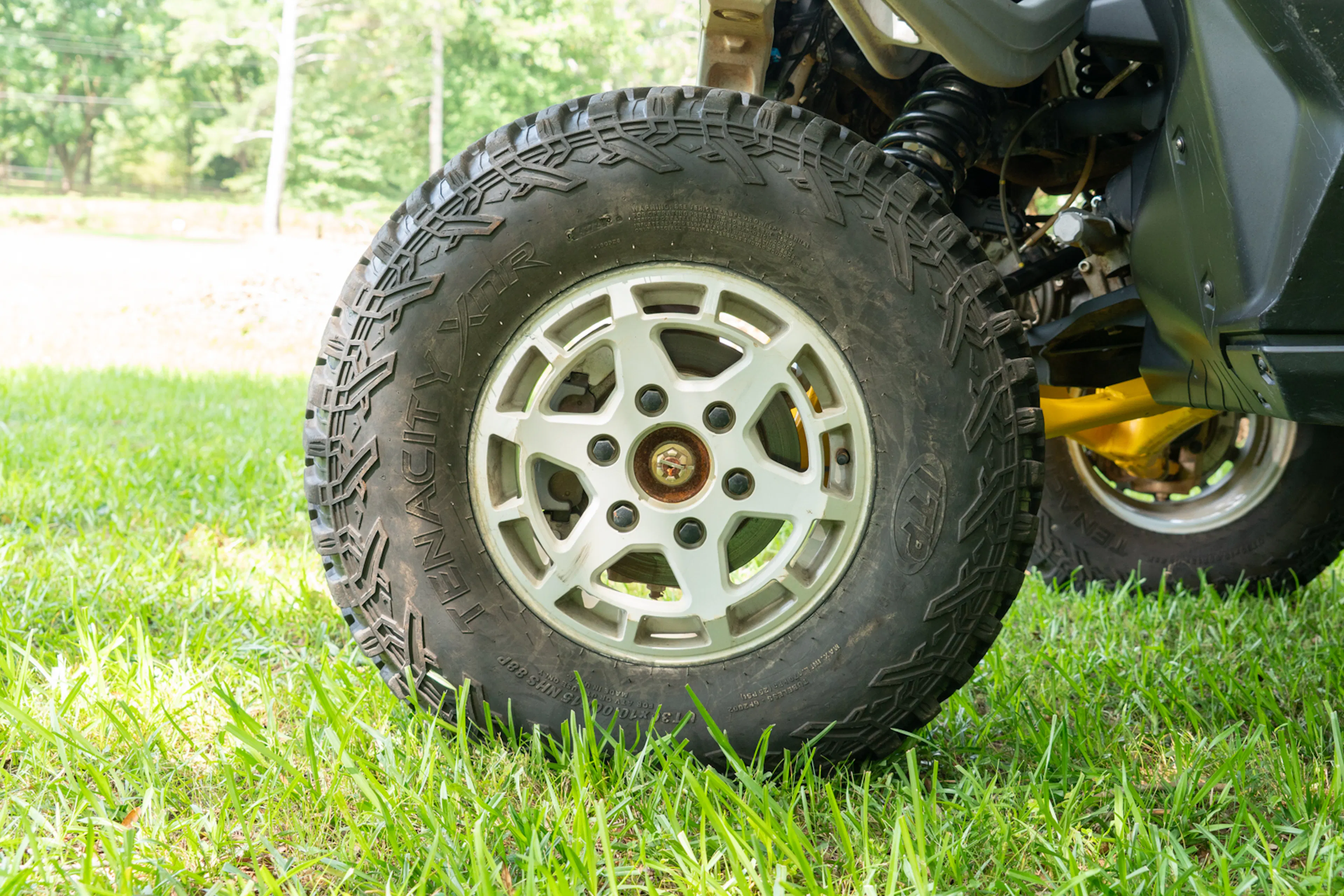 2024 Can-Am Maverick R driver front tire