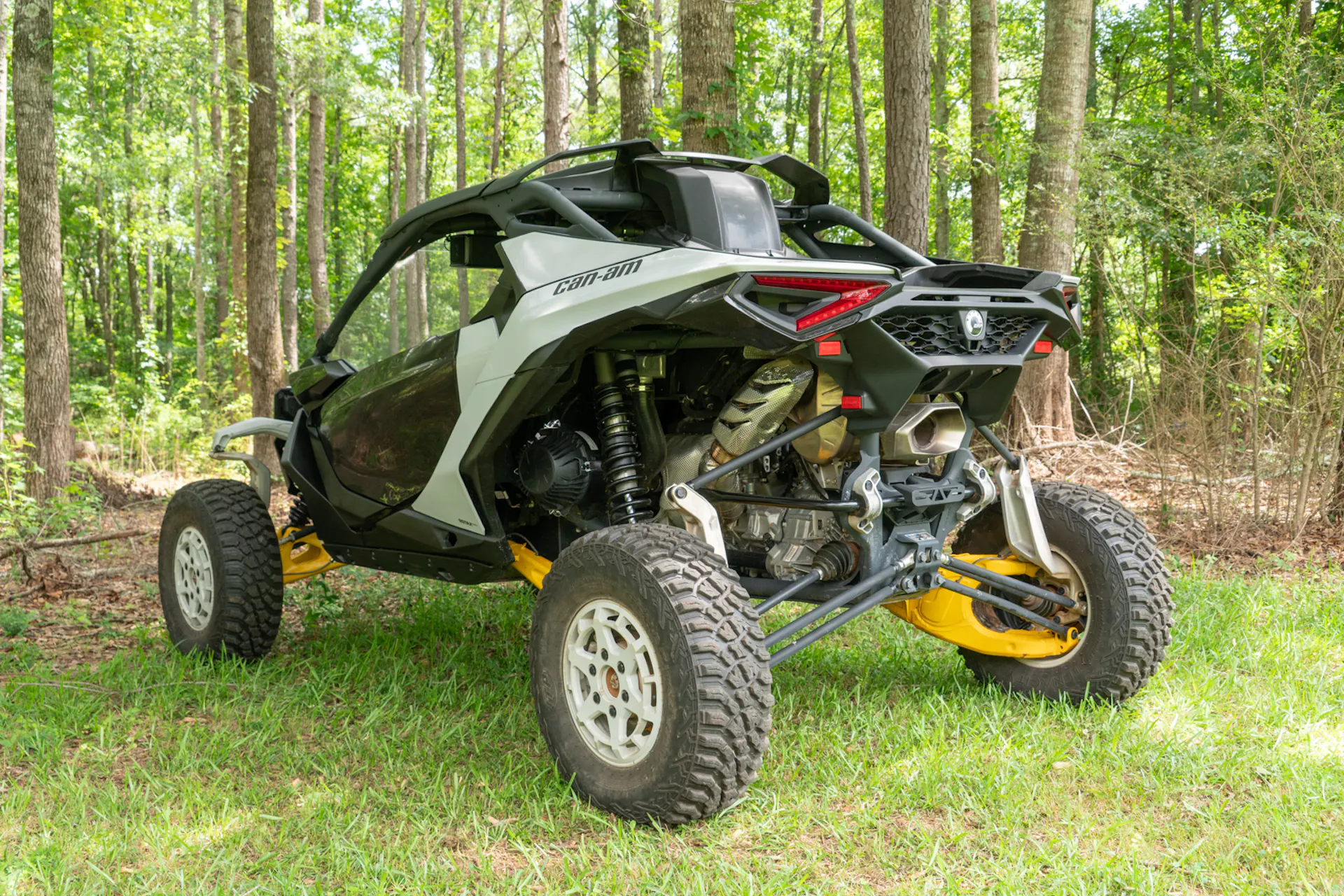 2024 Can-Am Maverick R driver rear 3/4