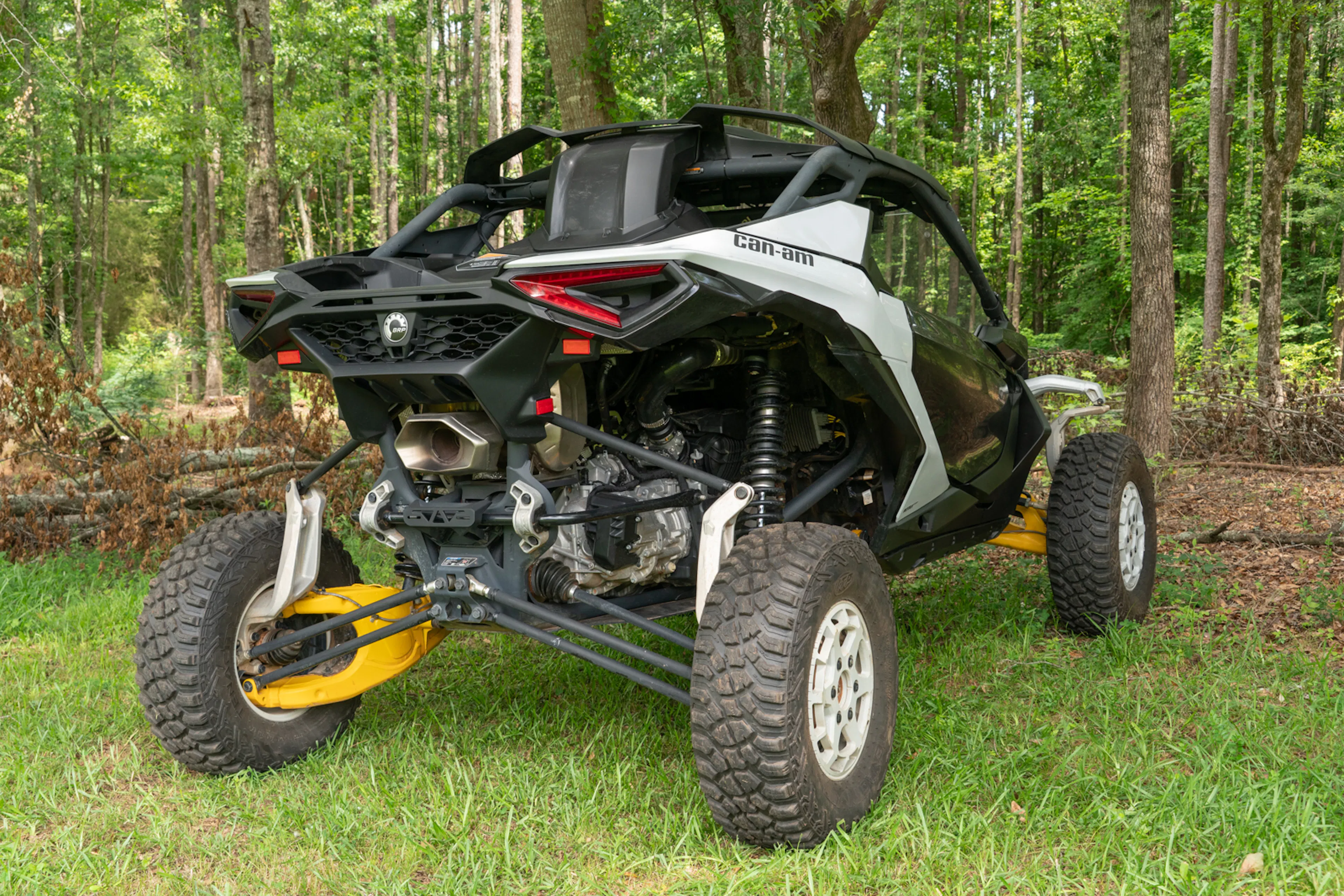 2024 Can-Am Maverick R passenger rear 3/4