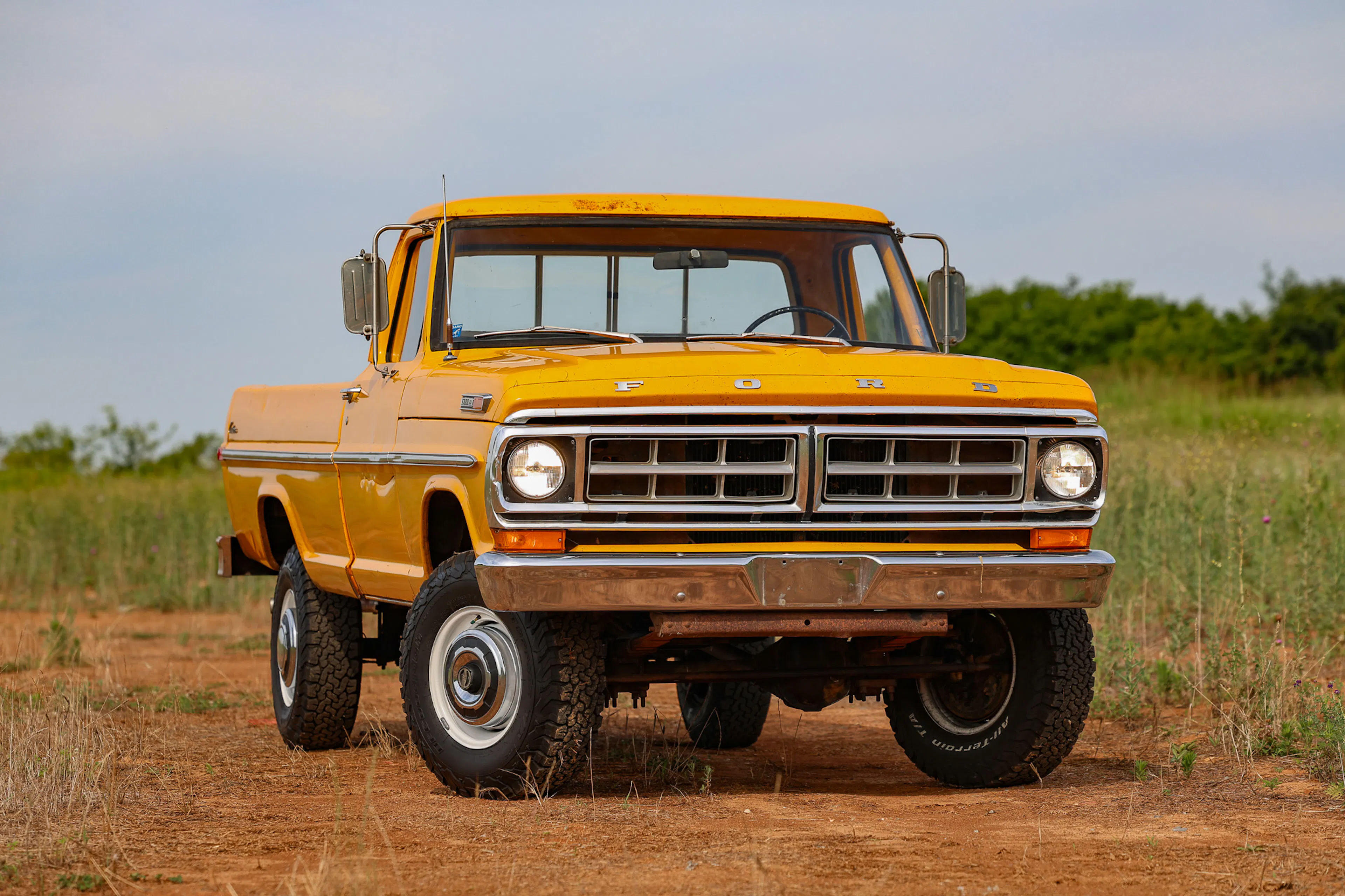 1971 Ford F-250 Custom Highboy front passenger 3/4