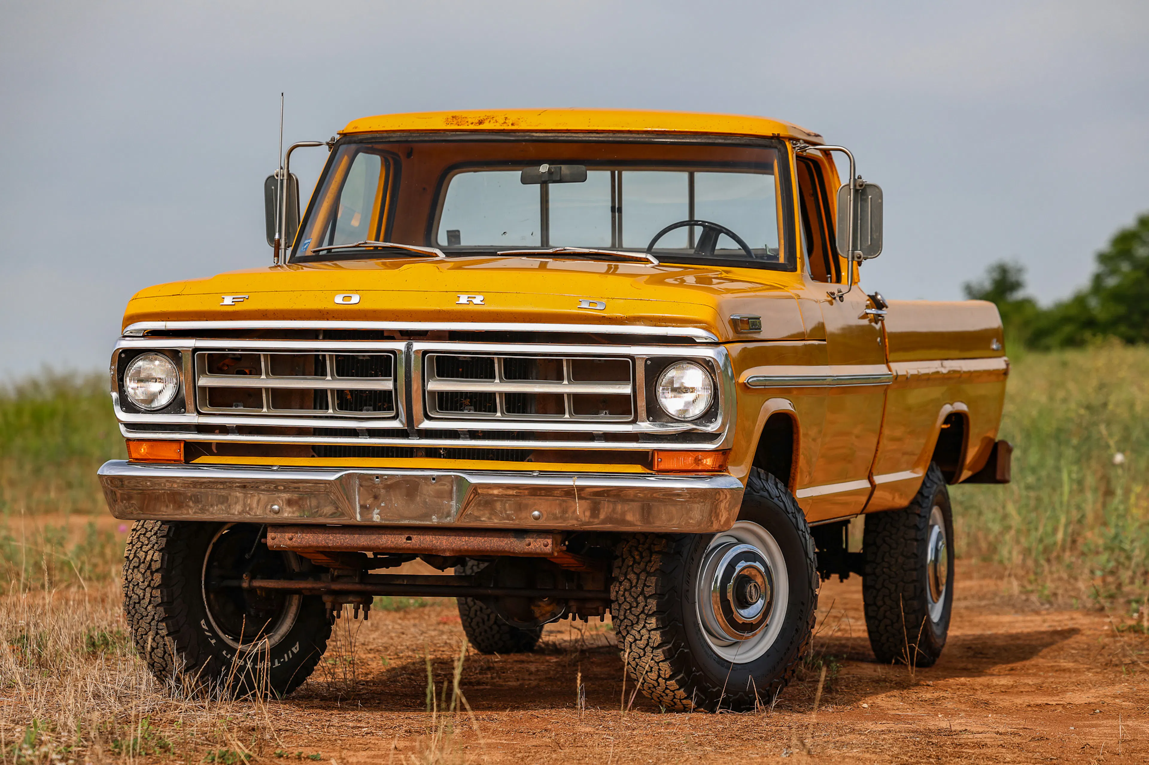 1971 Ford F-250 Custom Highboy driver front 3/4