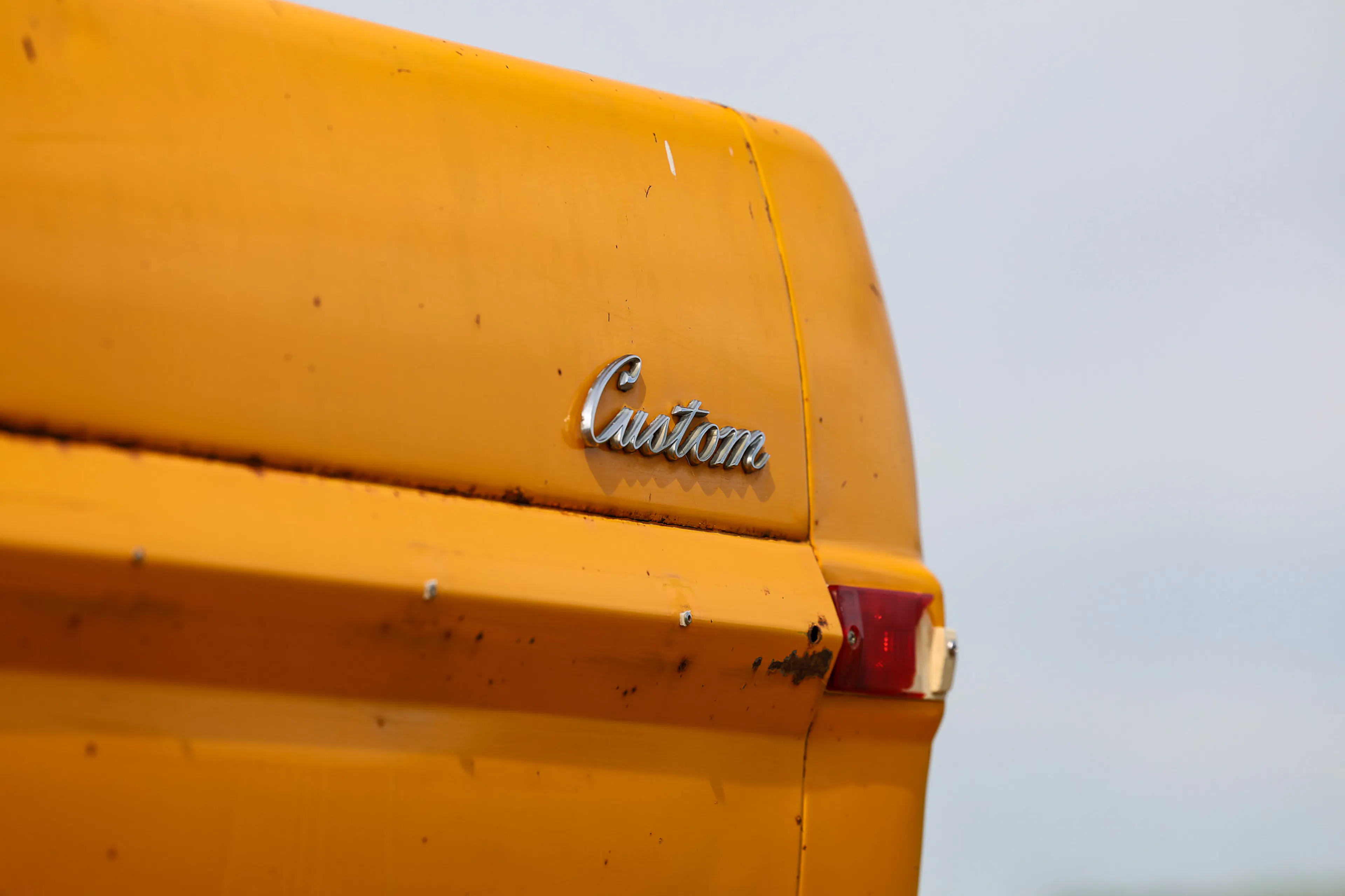 1971 Ford F-250 Custom Highboy driver bedside custom logo