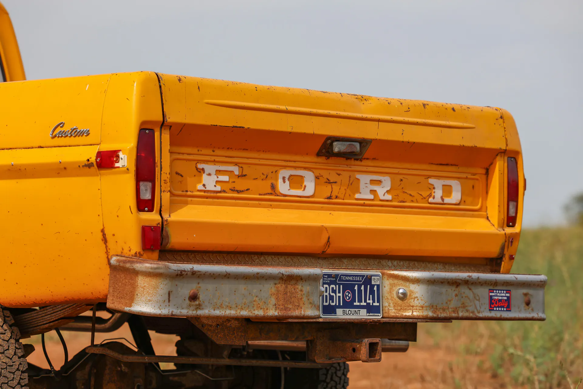 1971 Ford F-250 Custom Highboy tailgate