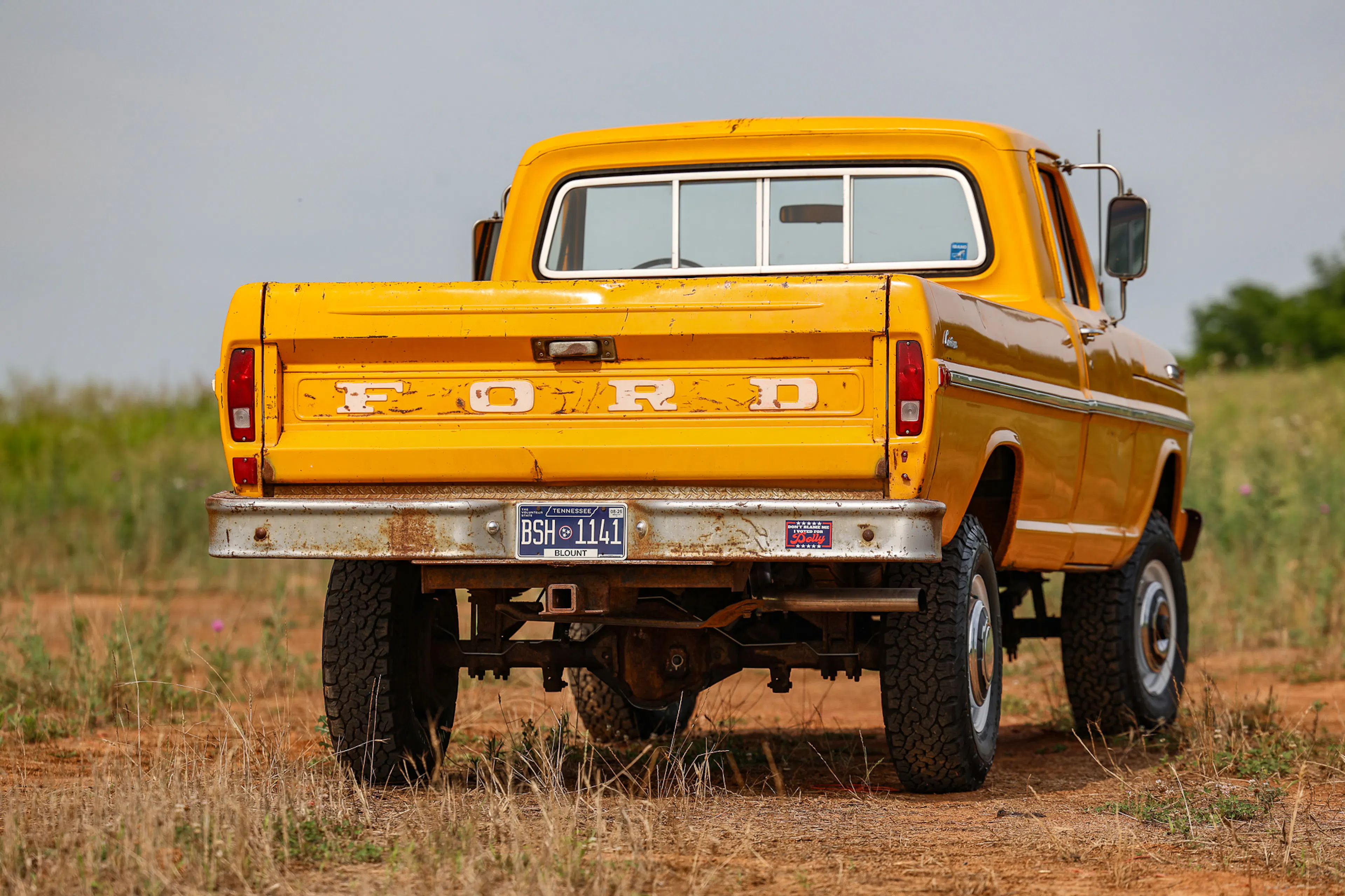 1971 Ford F-250 Custom Highboy rear angle