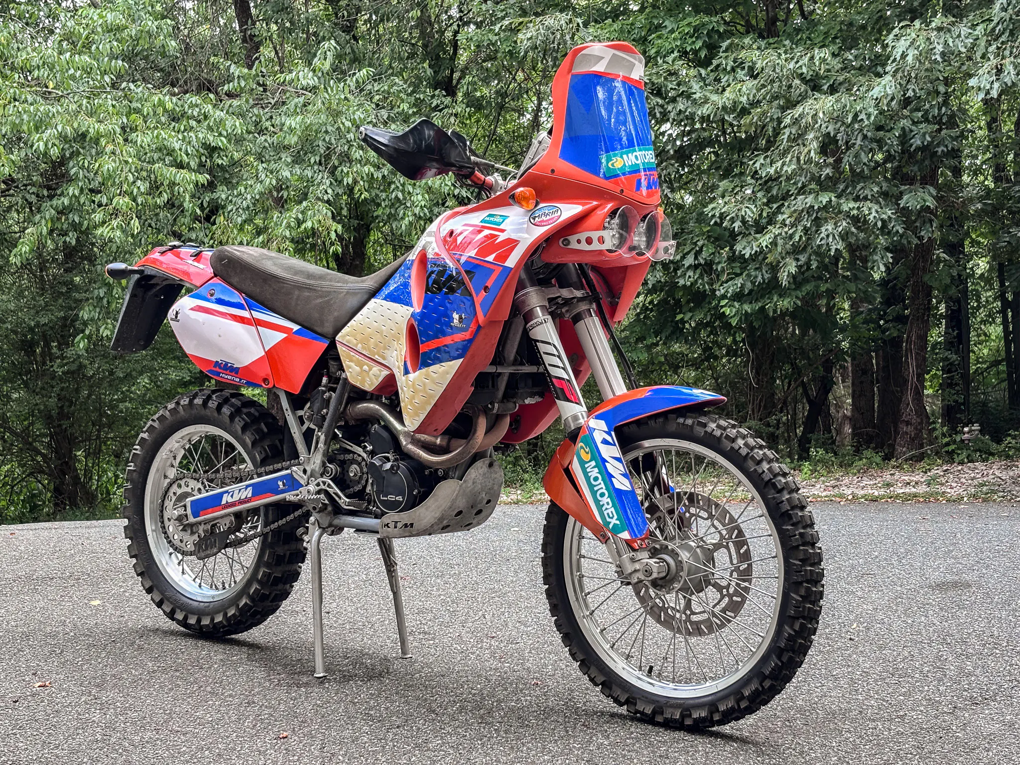 2001 KTM 640 Adventure right front 3/4