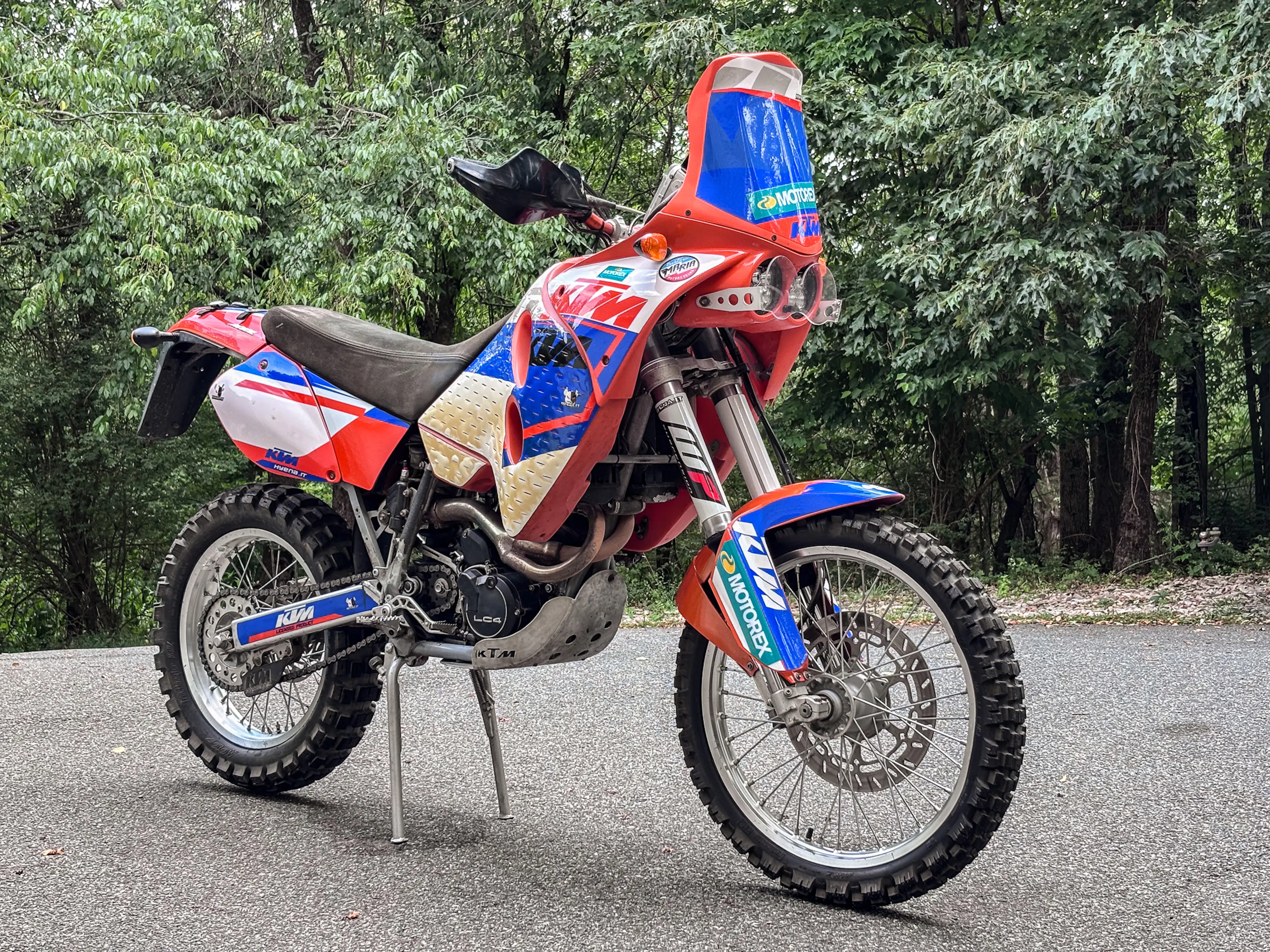 2001 KTM 640 Adventure right front 3/4