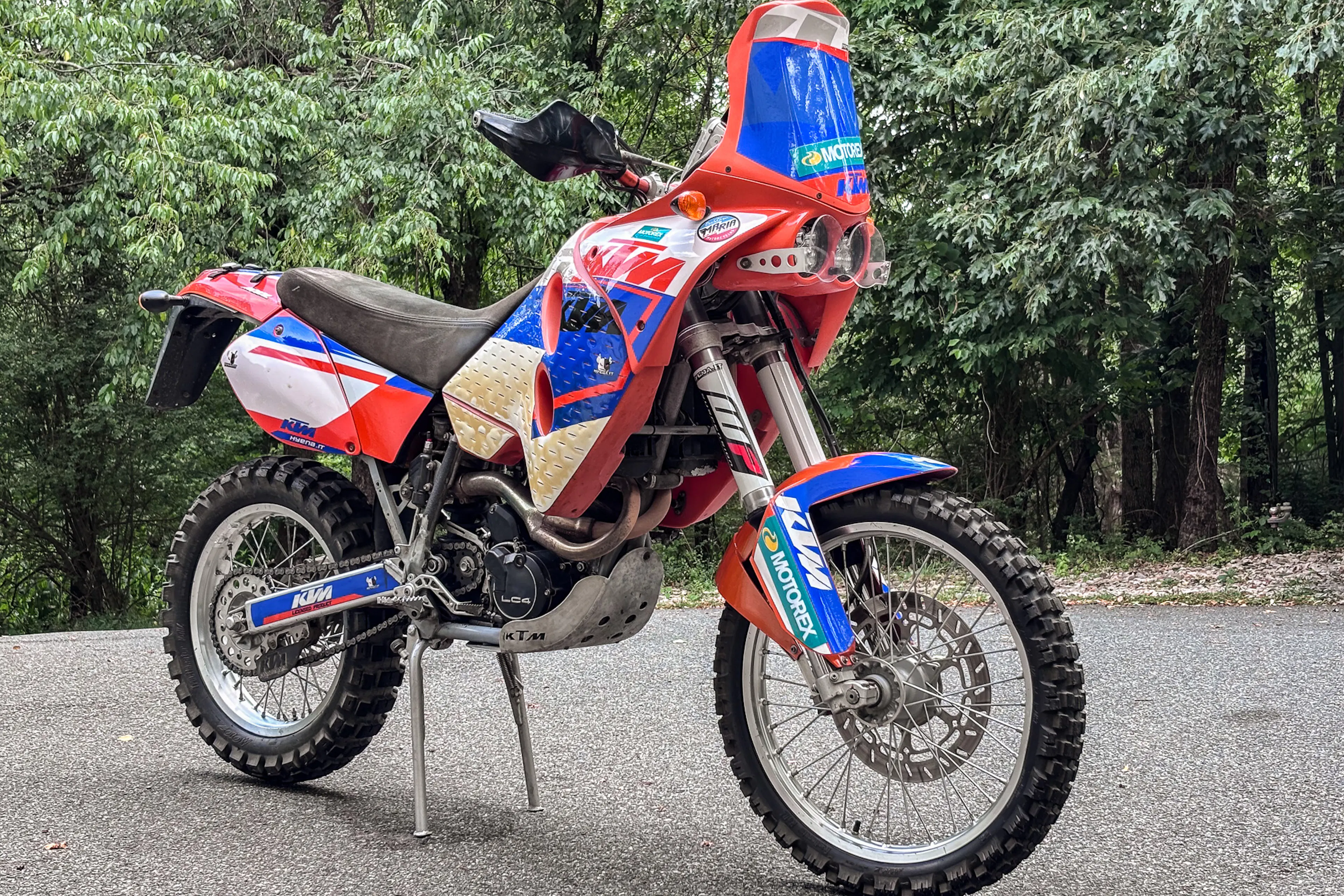 2001 KTM 640 Adventure right front 3/4