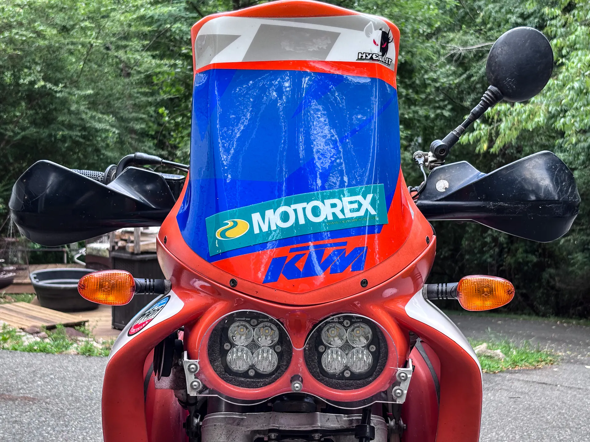 2001 KTM 640 Adventure front fairing straight