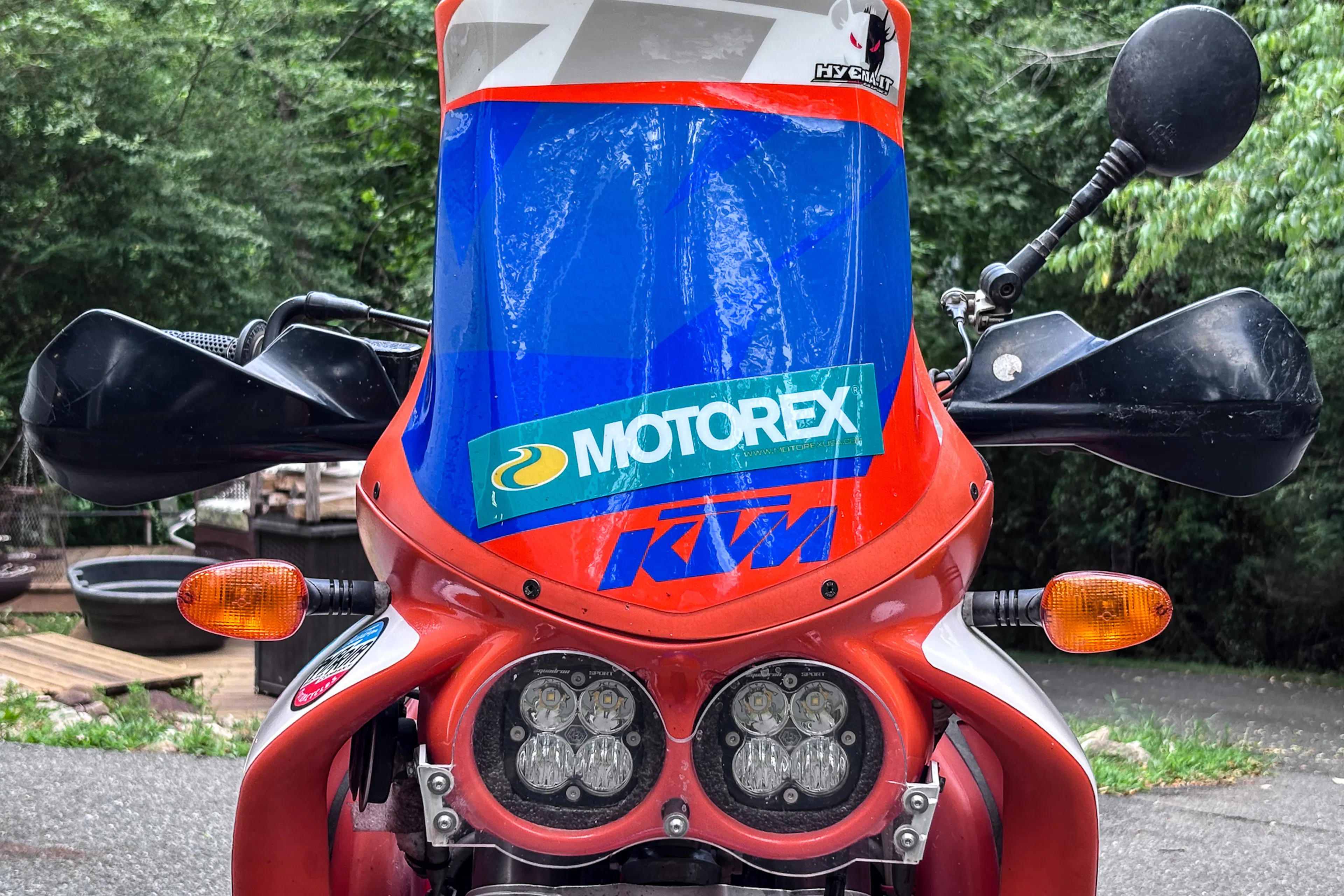 2001 KTM 640 Adventure front fairing straight
