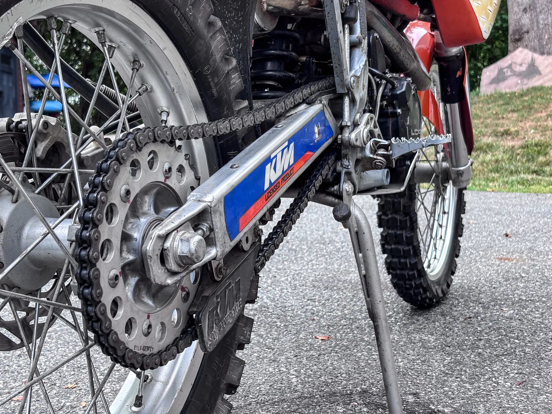 2001 KTM 640 Adventure chain/swingarm