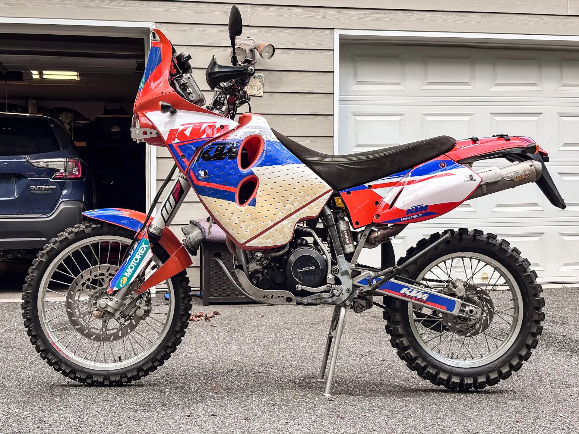 2001 KTM 640 Adventure left side