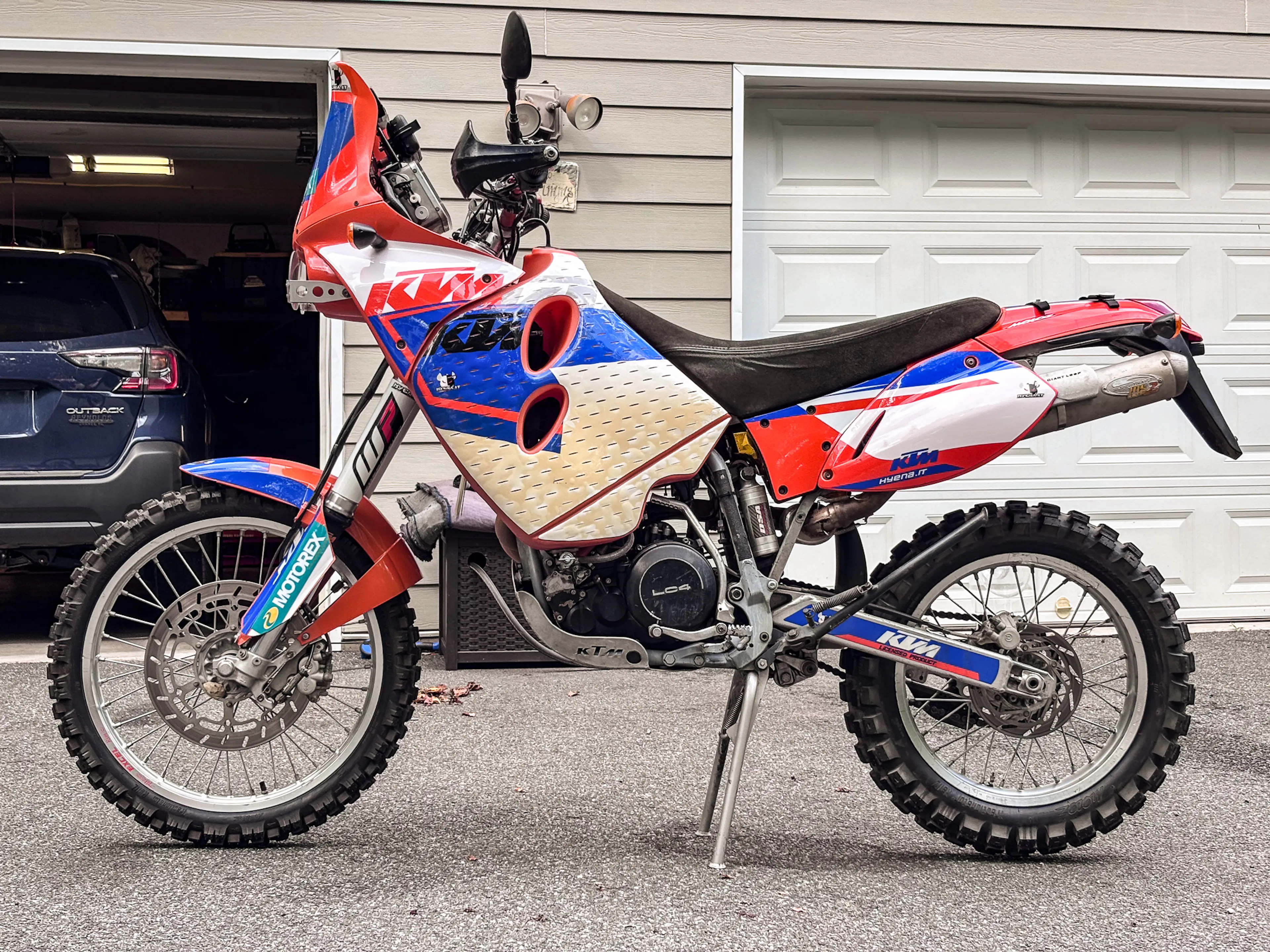 2001 KTM 640 Adventure left side