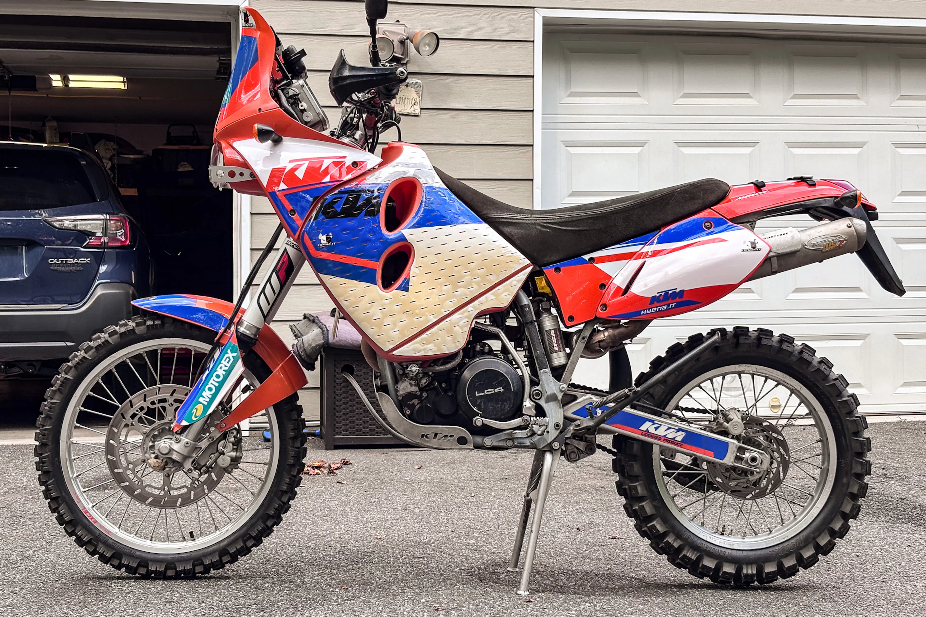 2001 KTM 640 Adventure left side