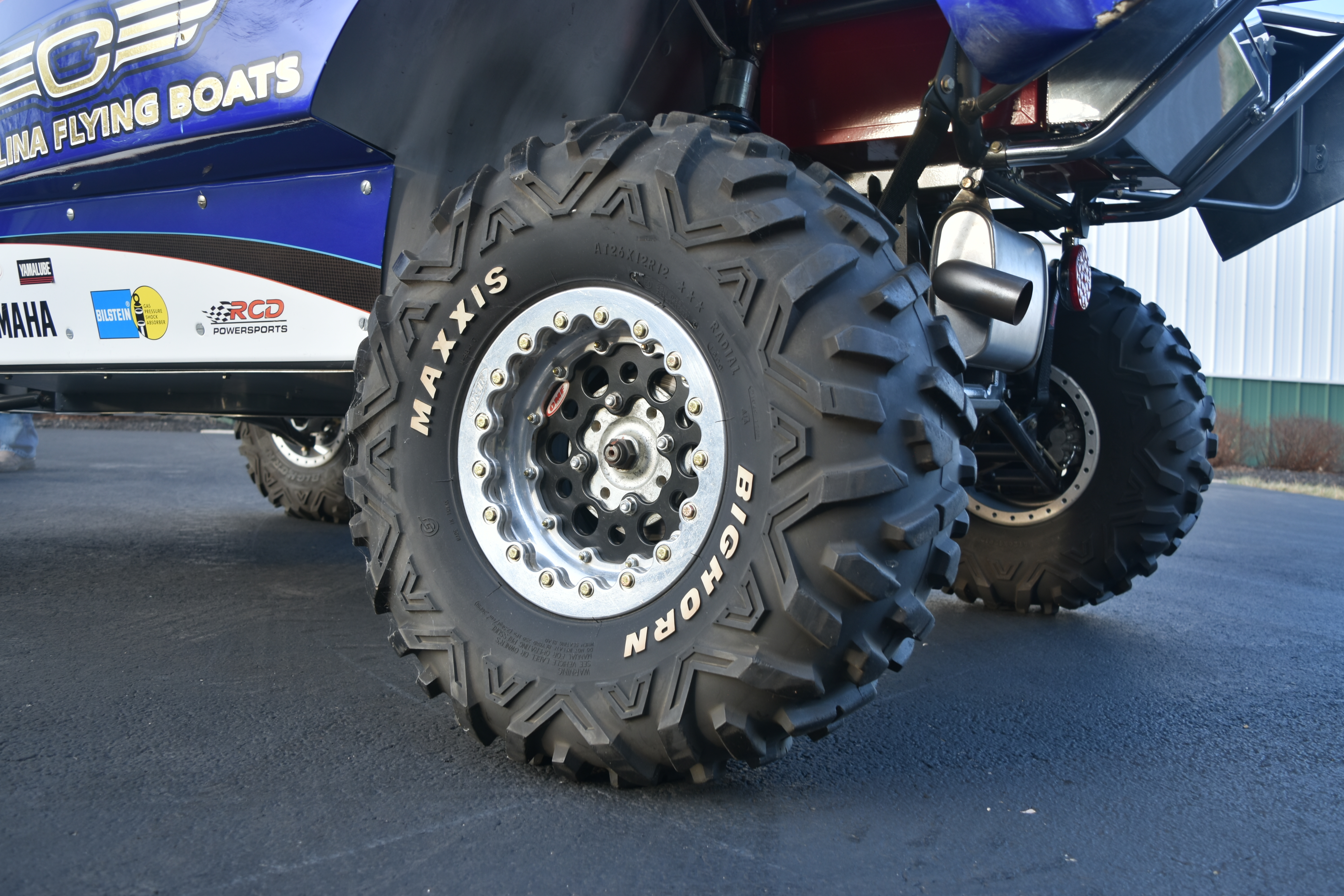 2008 Yamaha Rhino Jeff Palhegyi build  driver rear tire
