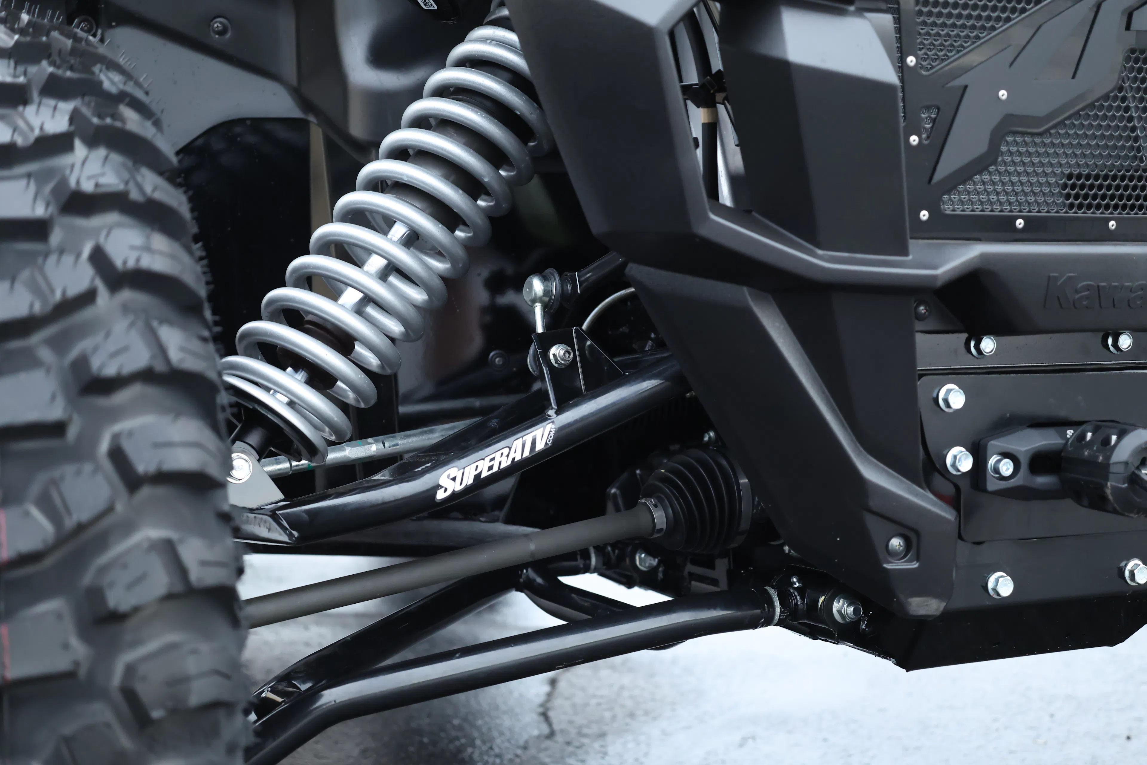 2026 Kawasaki Teryx KRX4 1000 front suspension close