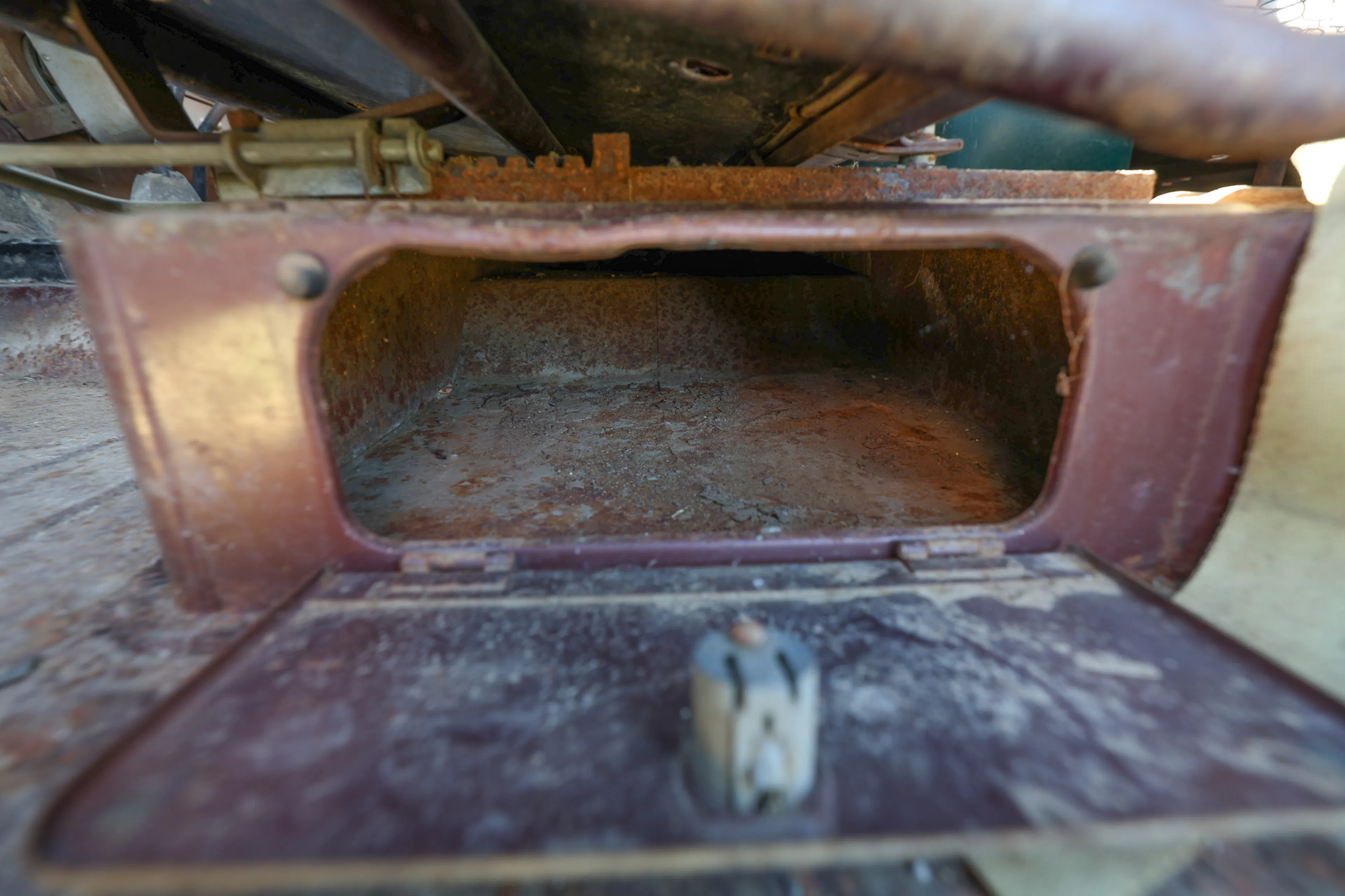 1951 Willys Wagon under seat box