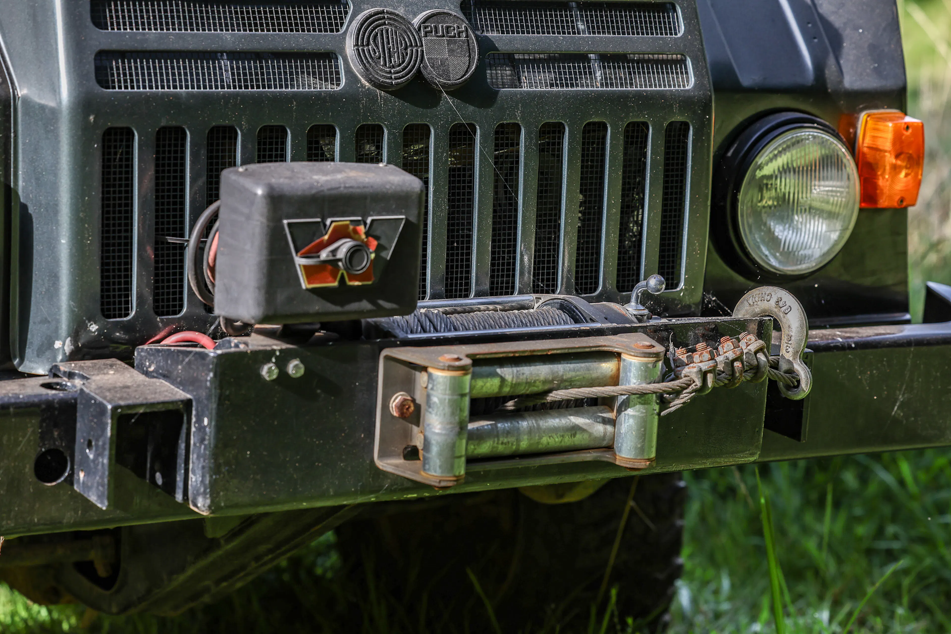 1972 Steyr-Puch Pinzgauer grille close