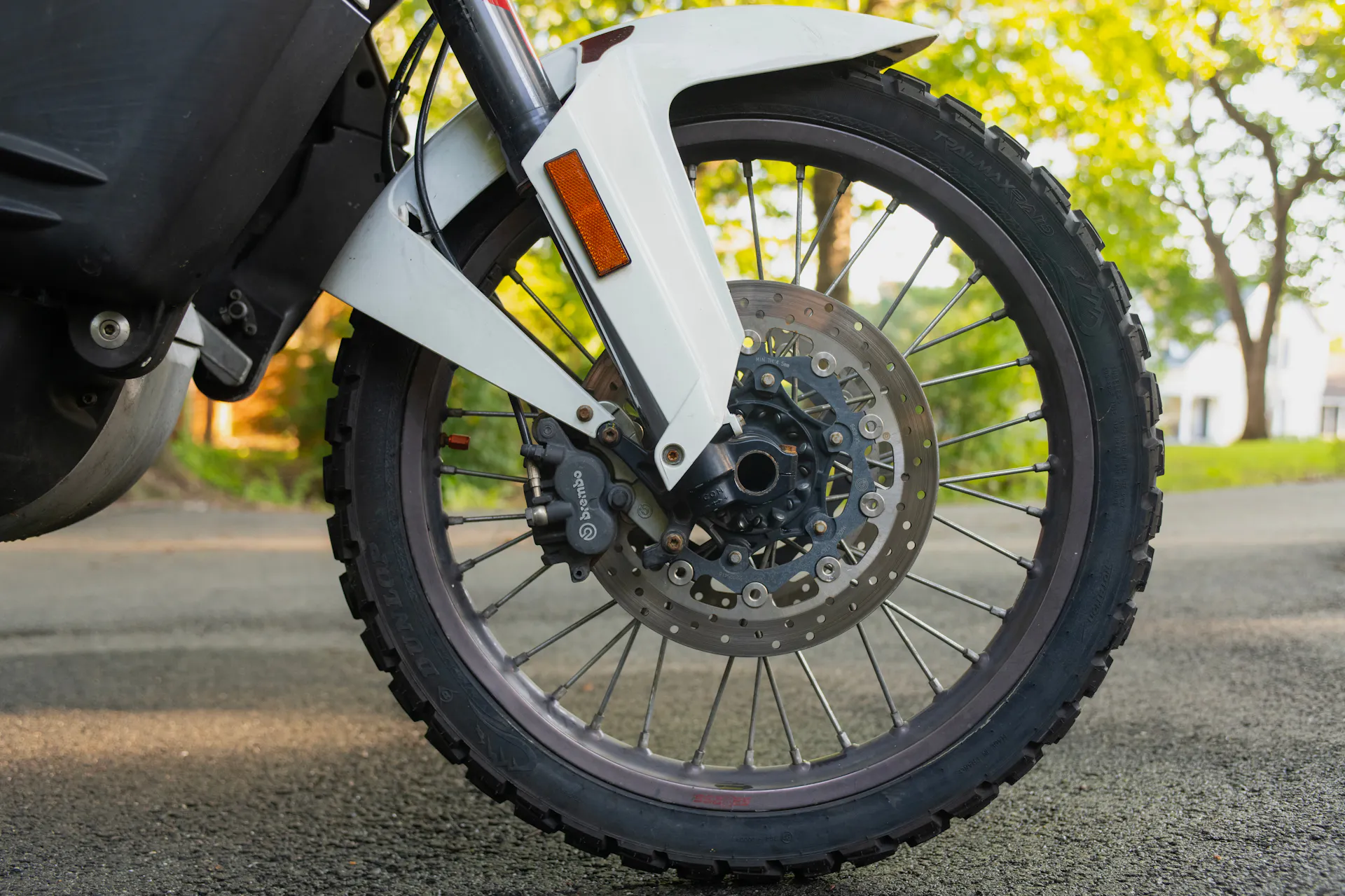 2010 KTM 990 Adventure front tire right profile