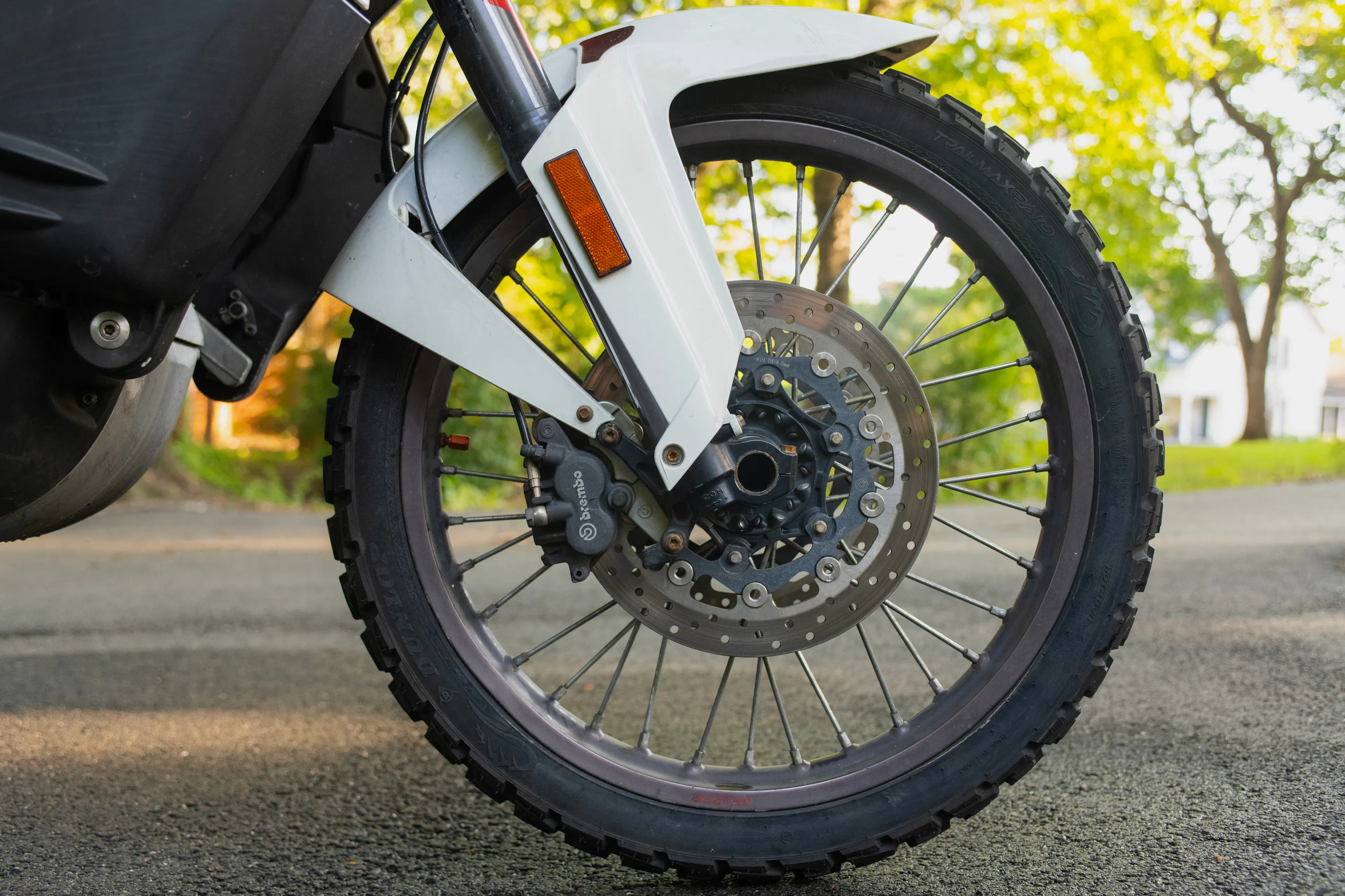 2010 KTM 990 Adventure front tire right profile