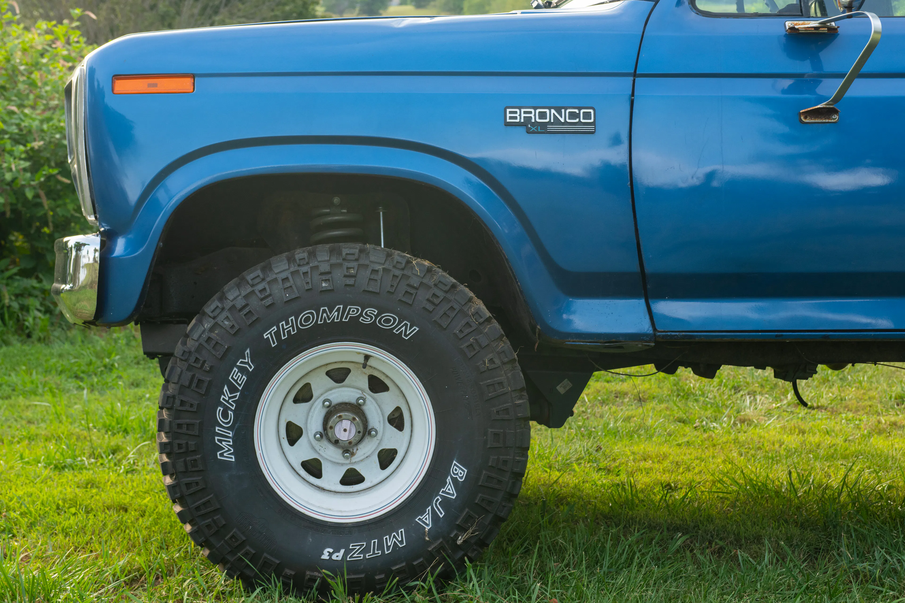 1985 Ford Bronco driver front tire