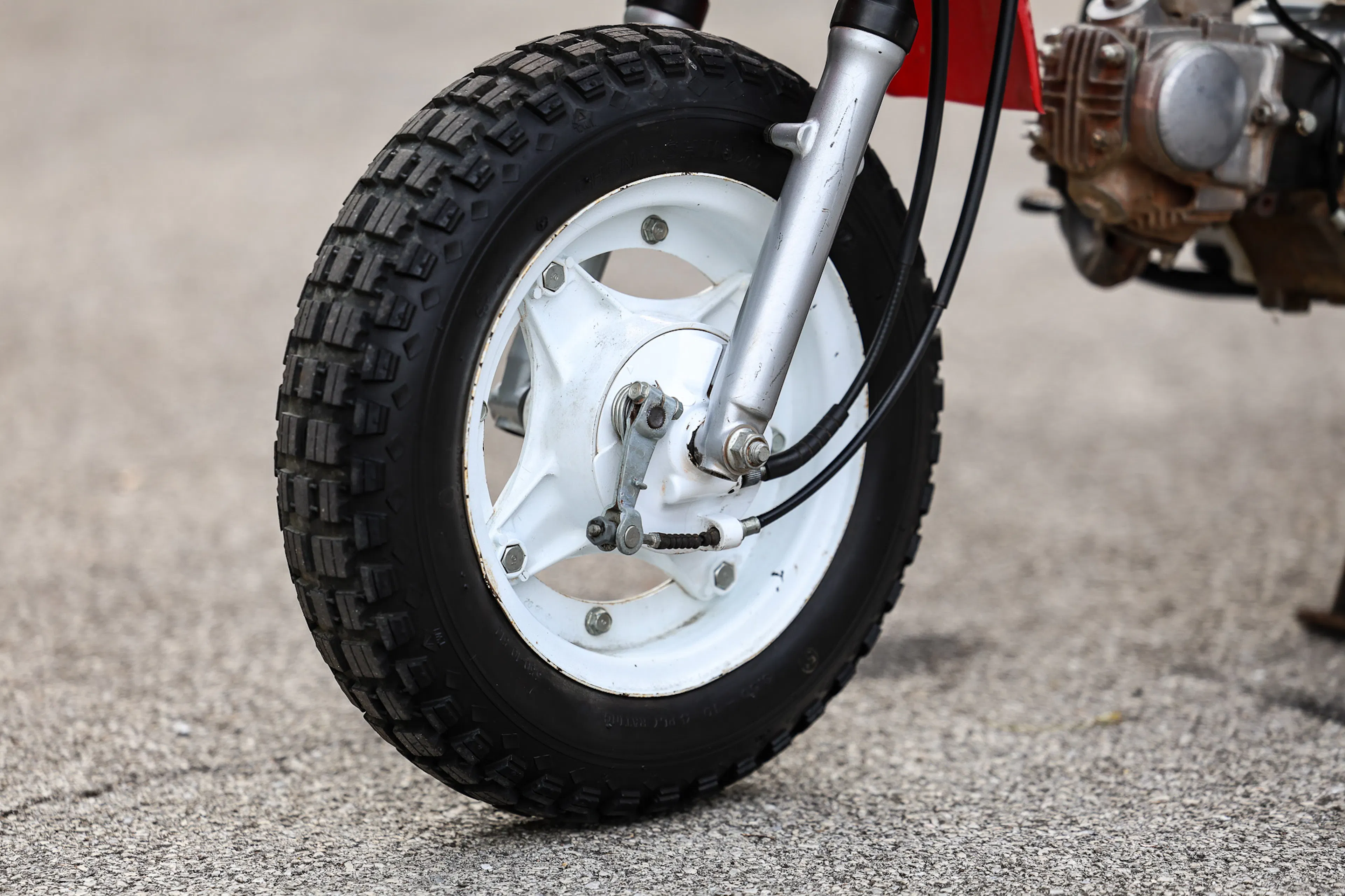 1993 Honda CT70 Mini Trail front wheel