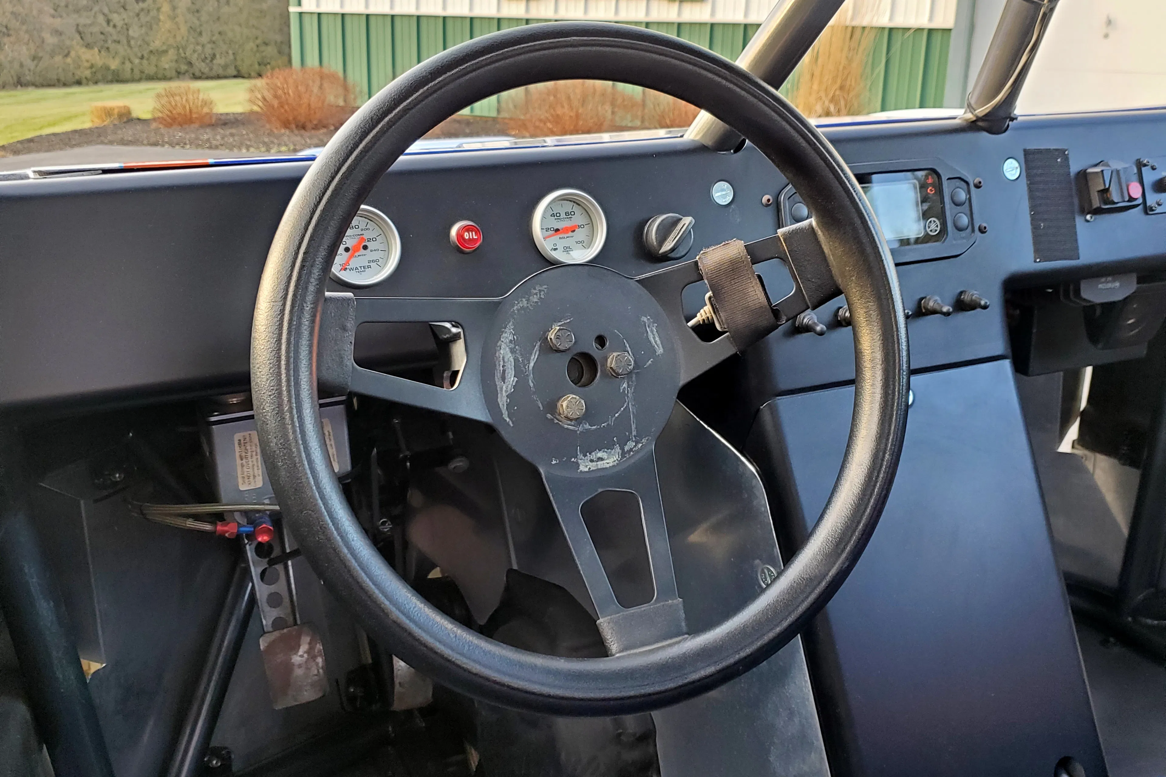 2008 Yamaha Rhino Jeff Palhegyi build steering wheel close