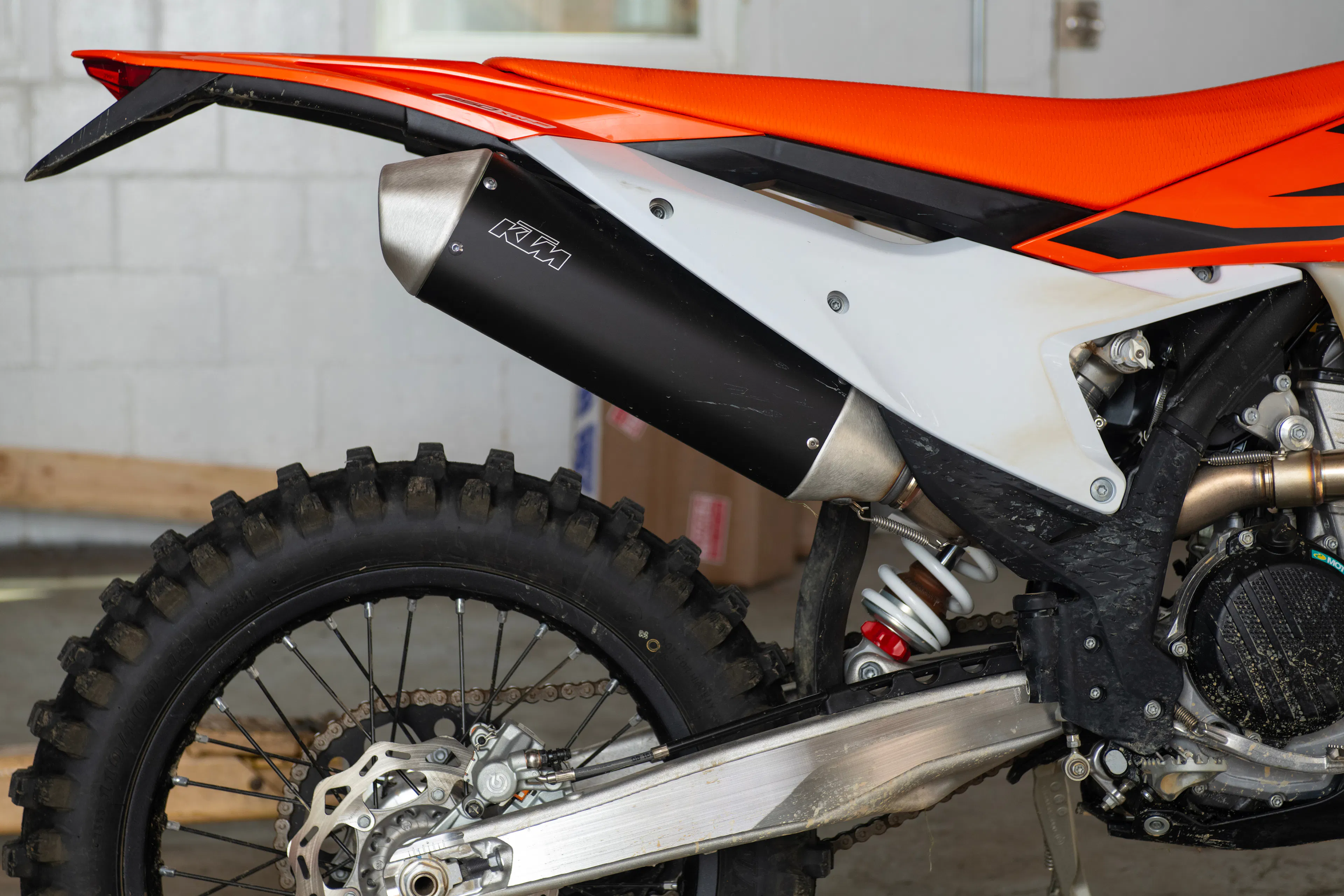 2024 KTM 350 XW-F pipe detail
