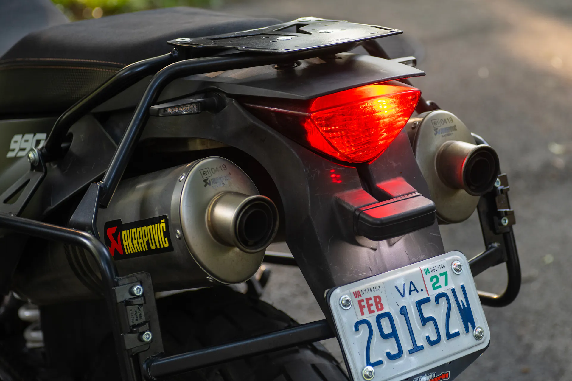 2010 KTM 990 Adventure taillight on 