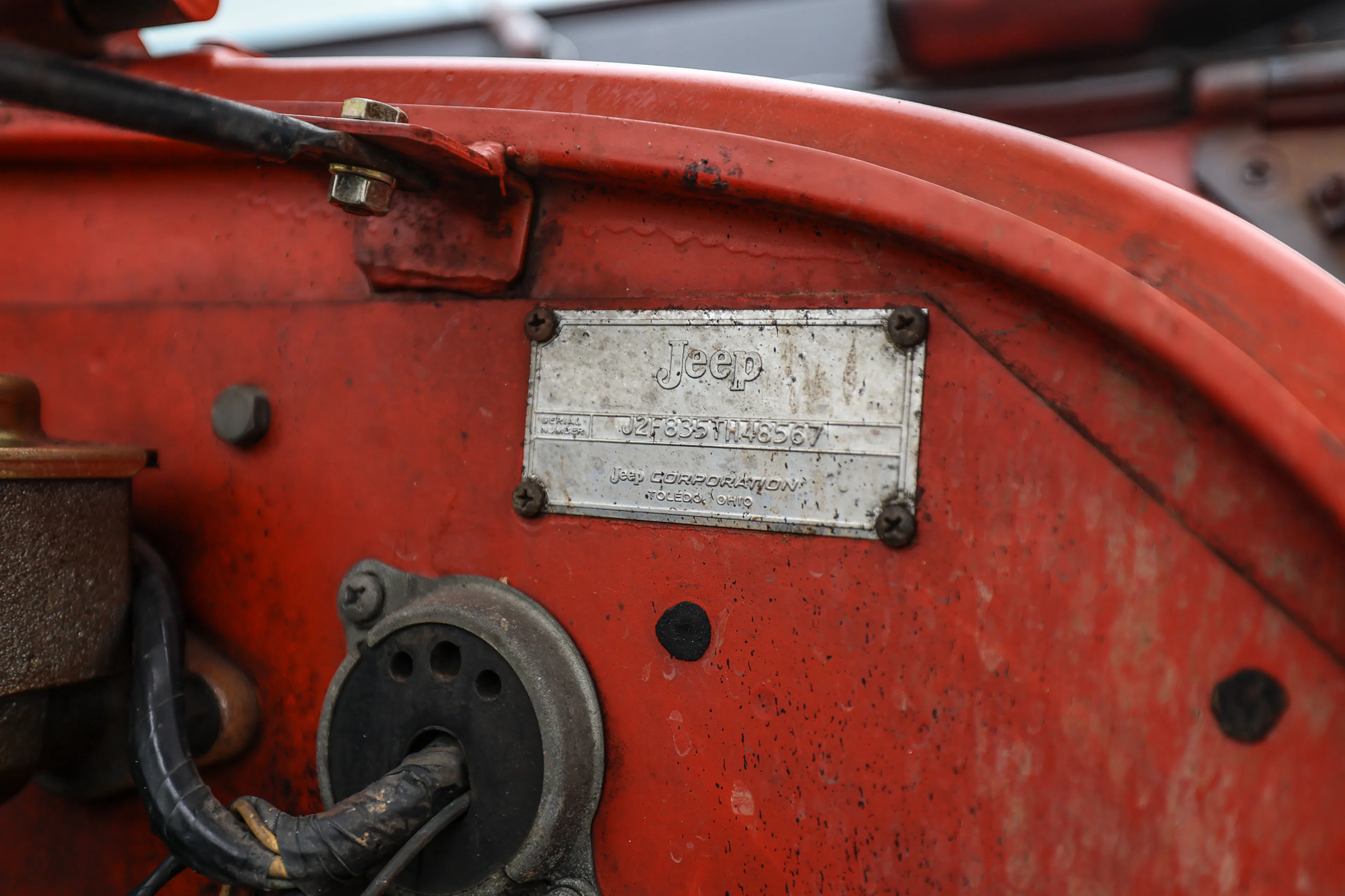 1973 Jeep CJ-5 Renegade firewall badge 2