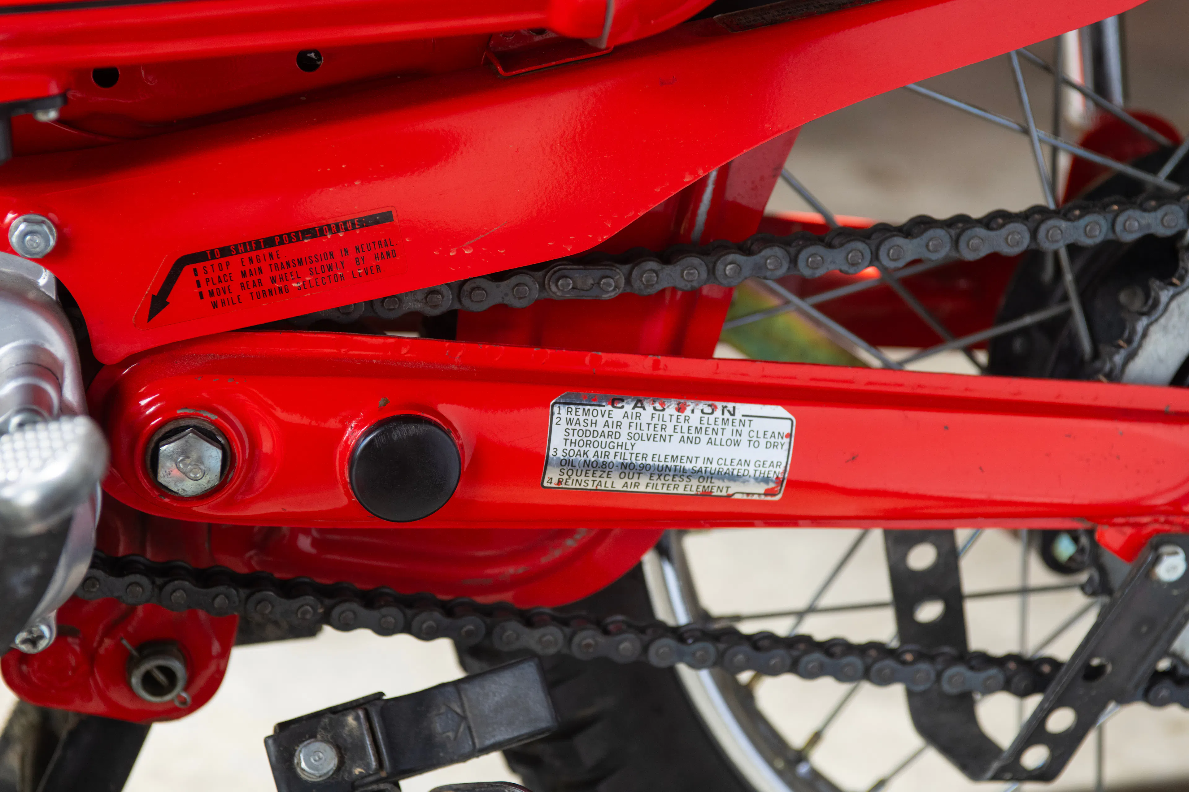 1981 Honda Trail 110 swingarm/chain 