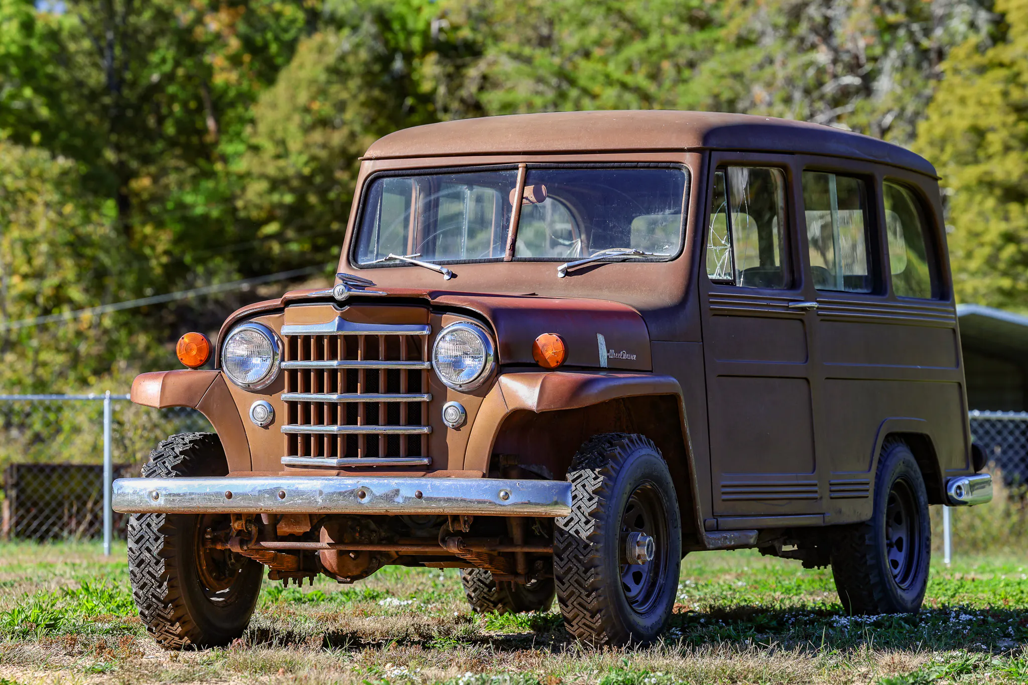 1951 Willys Wagon driver front 3/4 shallow