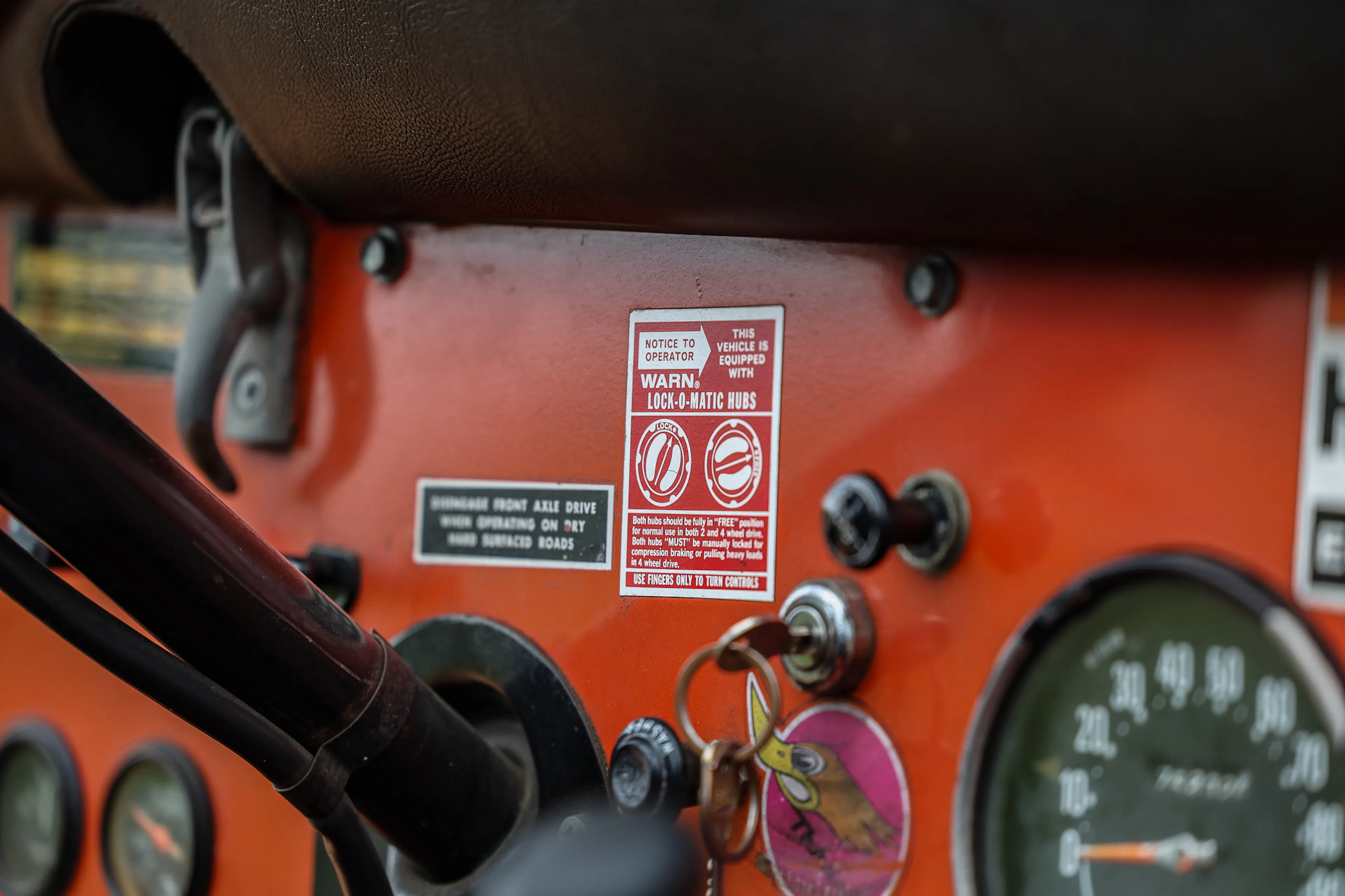 1973 Jeep CJ-5 Renegade dash decals