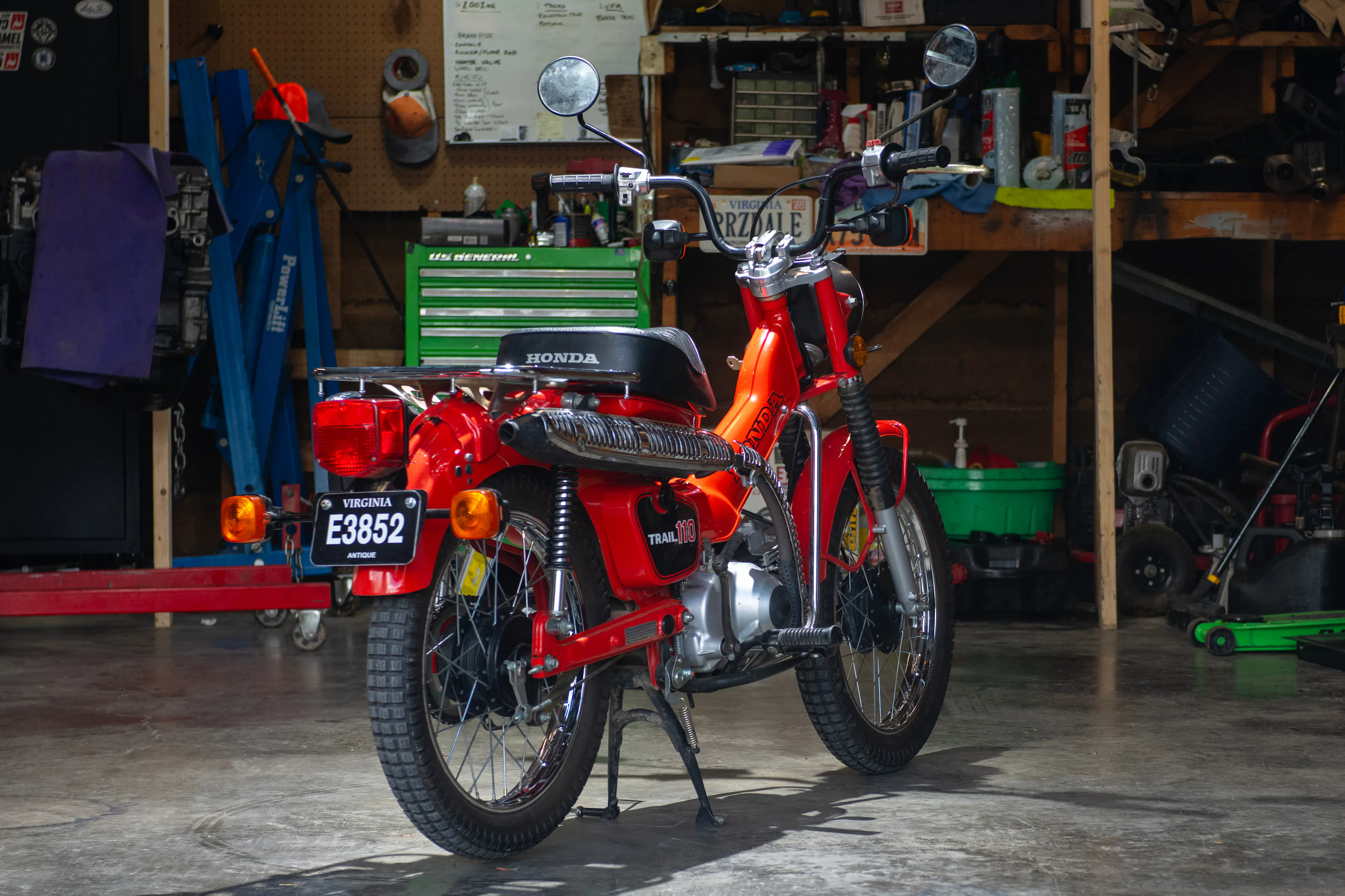 1981 Honda Trail 110 right rear 3/4