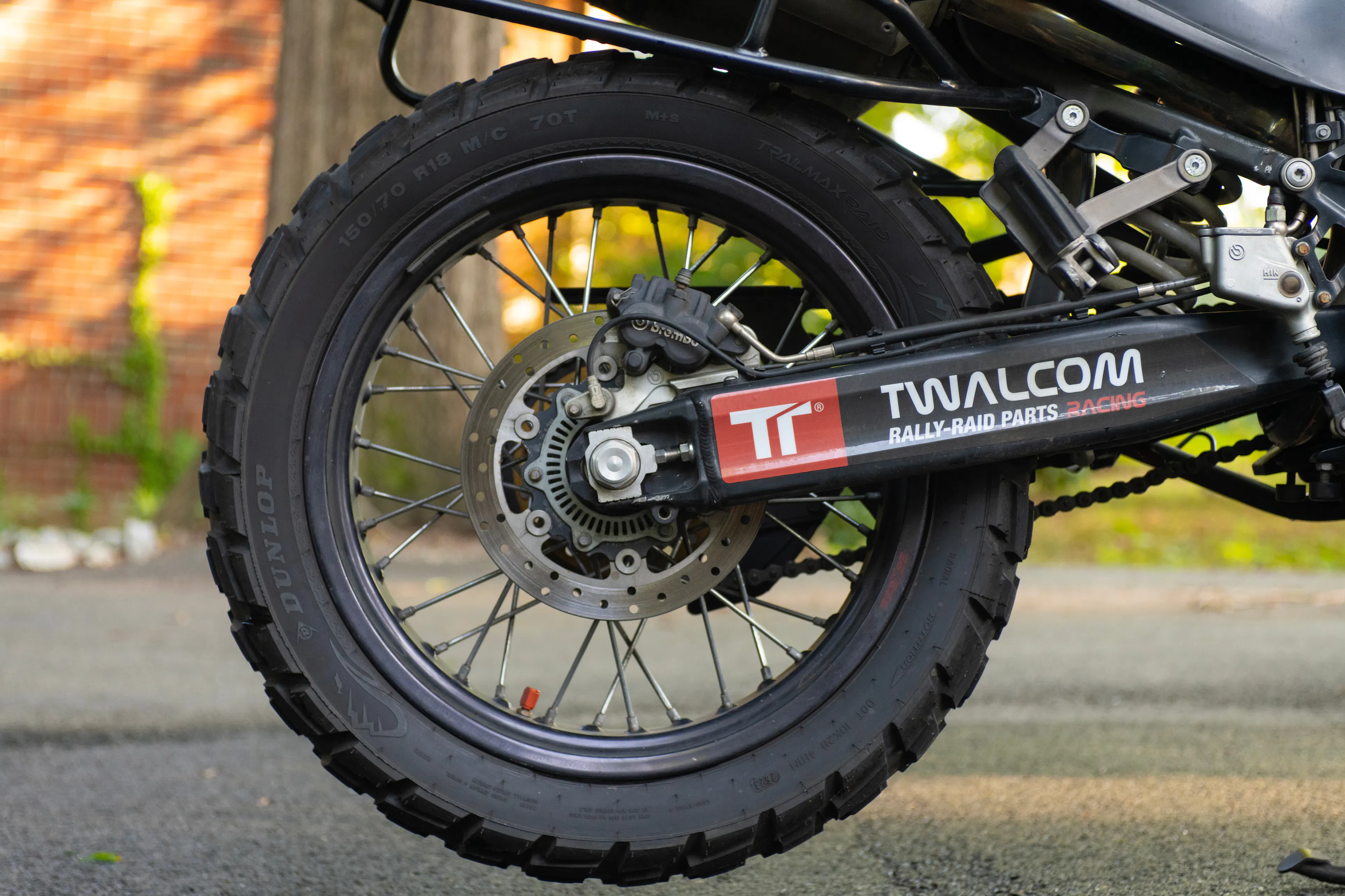 2010 KTM 990 Adventure rear tire right profile